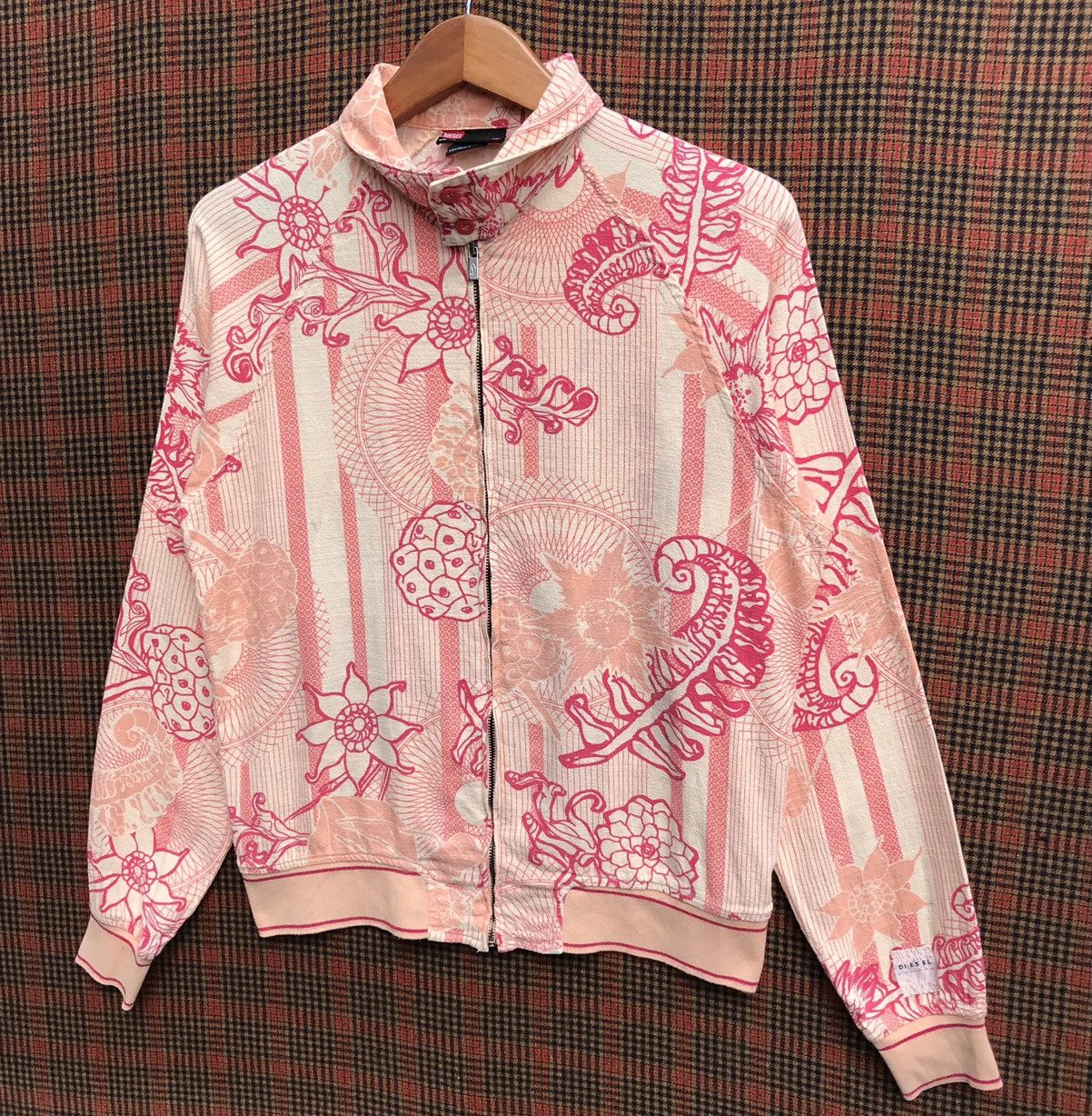 Diesel × Vintage Vintage Diesel Jacket Flower Full Print Diesel Lampo Zip Size S / US 4 / IT 40 - 4 Thumbnail