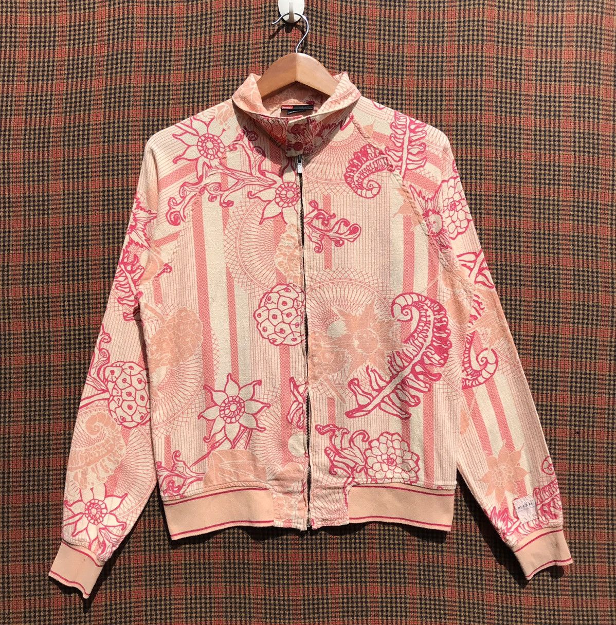 Diesel × Vintage Vintage Diesel Jacket Flower Full Print Diesel Lampo Zip Size S / US 4 / IT 40 - 1 Thumbnail