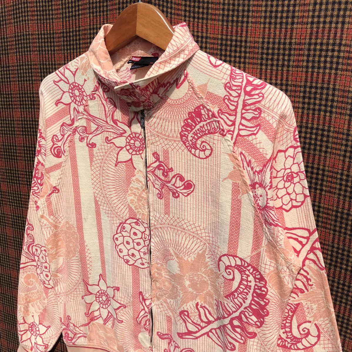 Diesel × Vintage Vintage Diesel Jacket Flower Full Print Diesel Lampo Zip Size S / US 4 / IT 40 - 6 Thumbnail