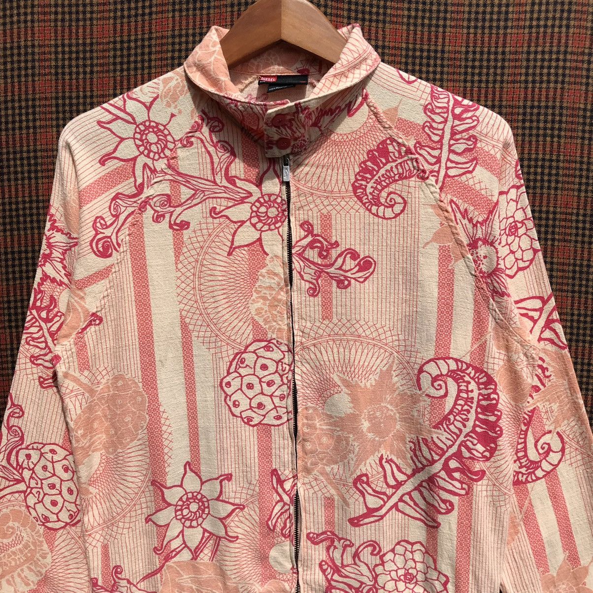 Diesel × Vintage Vintage Diesel Jacket Flower Full Print Diesel Lampo Zip Size S / US 4 / IT 40 - 8 Thumbnail