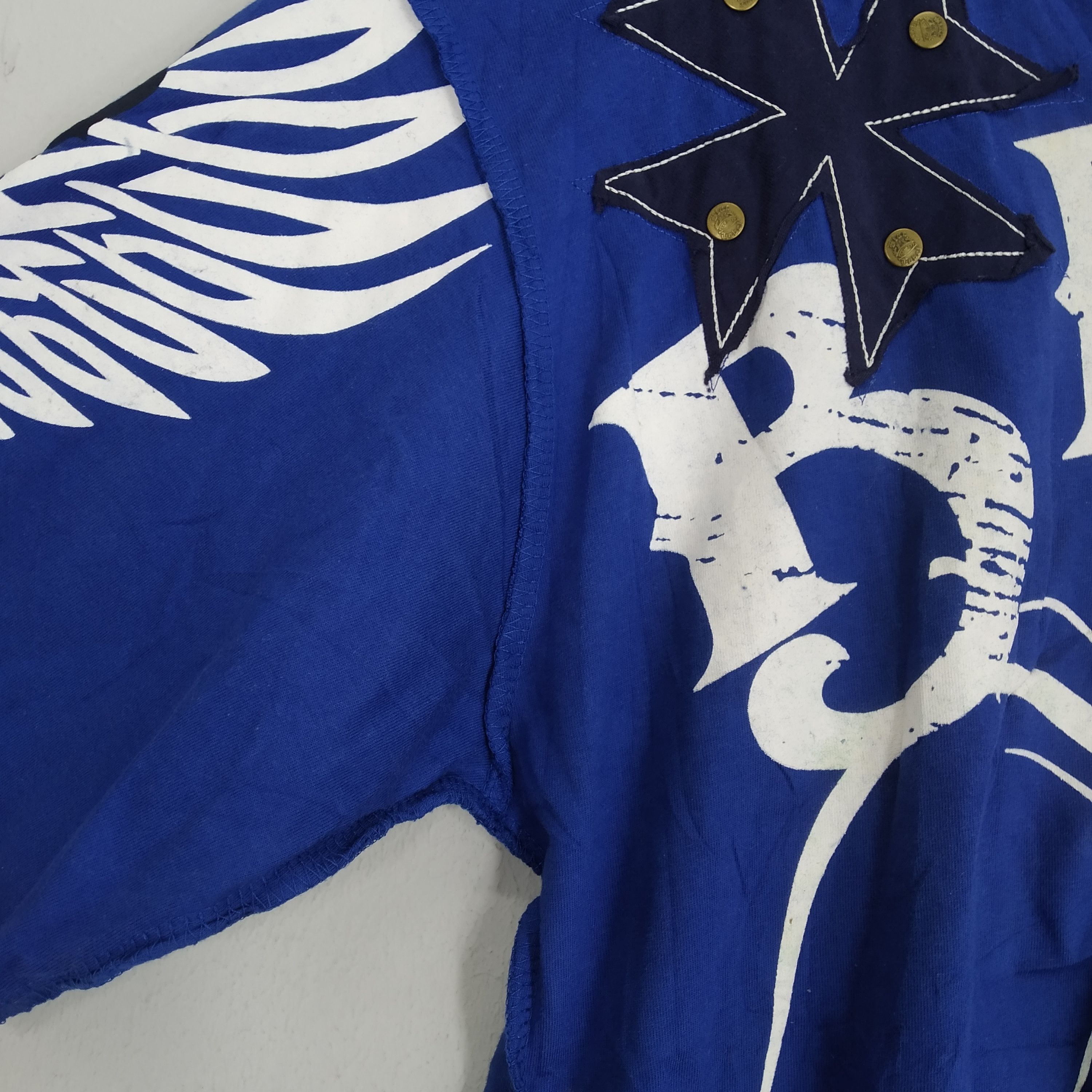 Black Label Rare!! Blac Label Brand Overprinted Style Gangsta Tattoo Tee Size US L / EU 52-54 / 3 - 9 Thumbnail