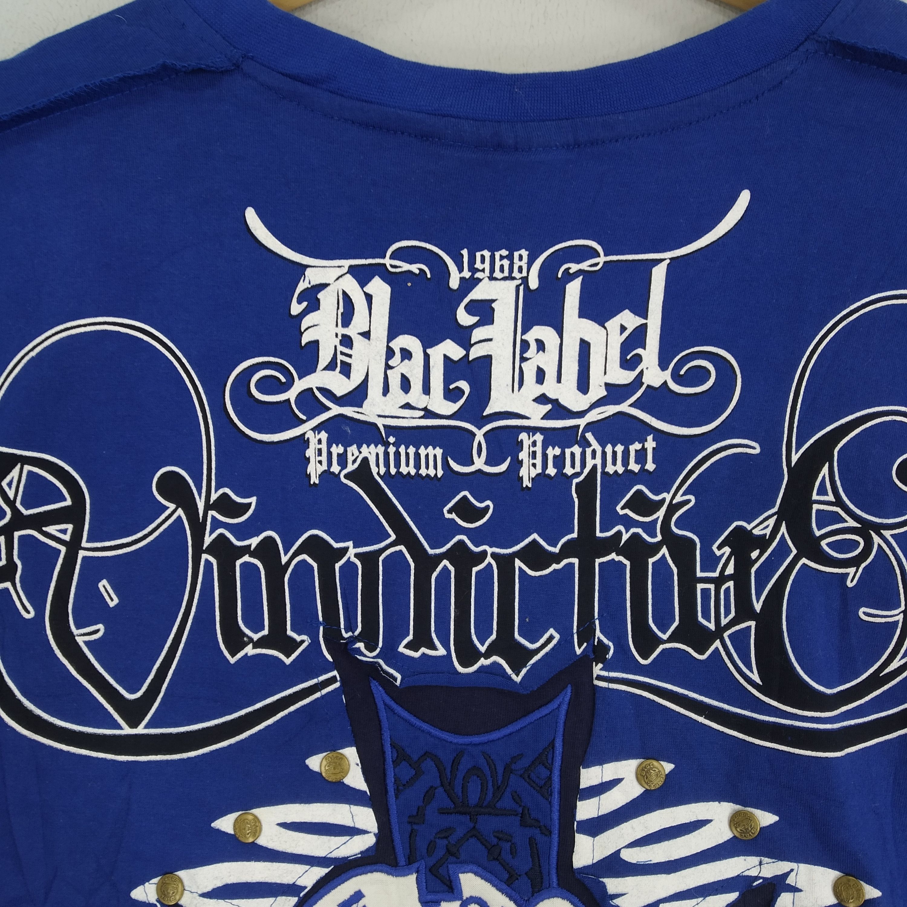 Black Label Rare!! Blac Label Brand Overprinted Style Gangsta Tattoo Tee Size US L / EU 52-54 / 3 - 7 Thumbnail