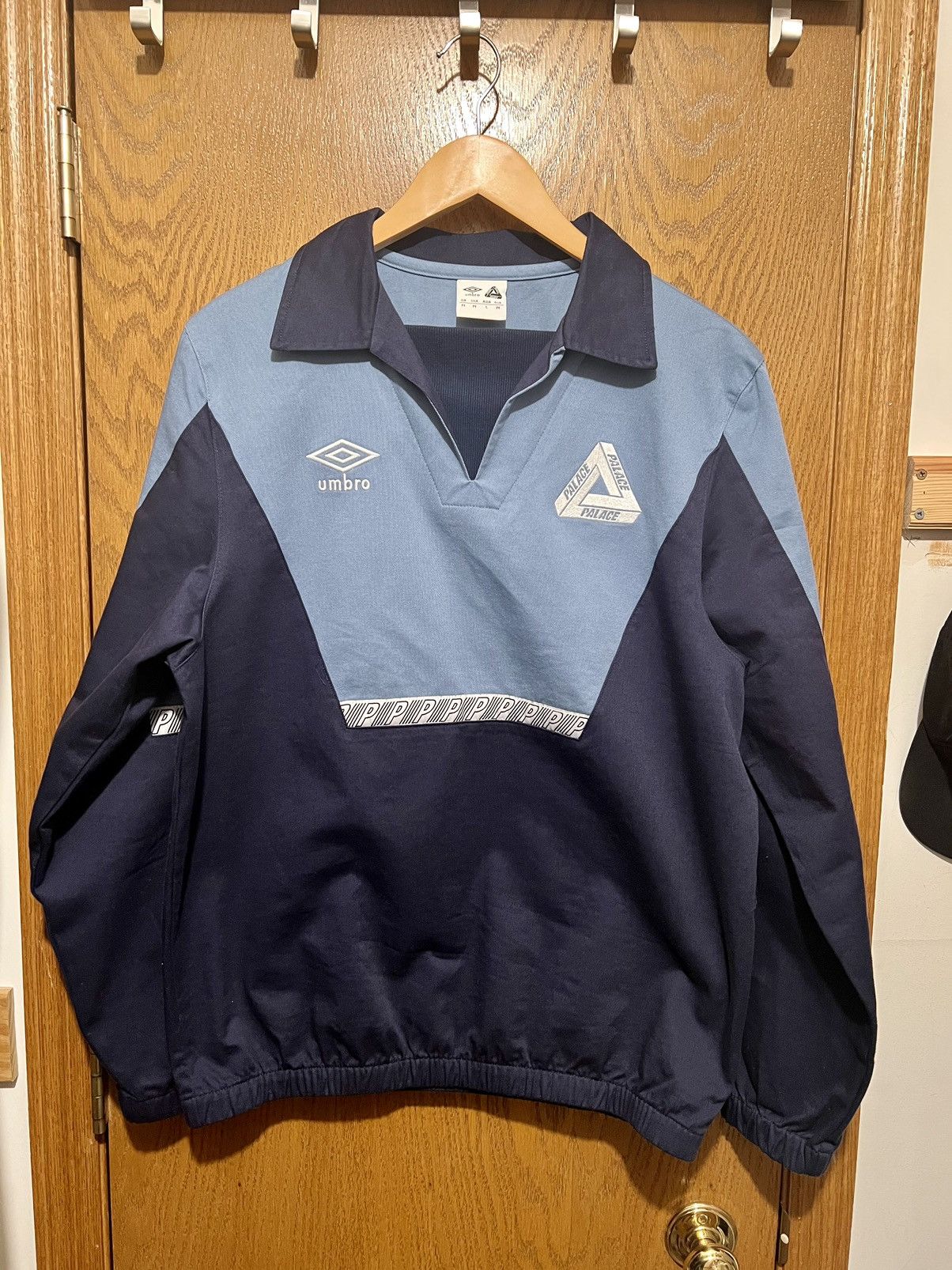 PALACE×UMBRO 22AW CLASSIC DRILL TOP PALACE×UMBRO 22AW CLASSIC DRILL TOP Umbro Mens Black / Iron
