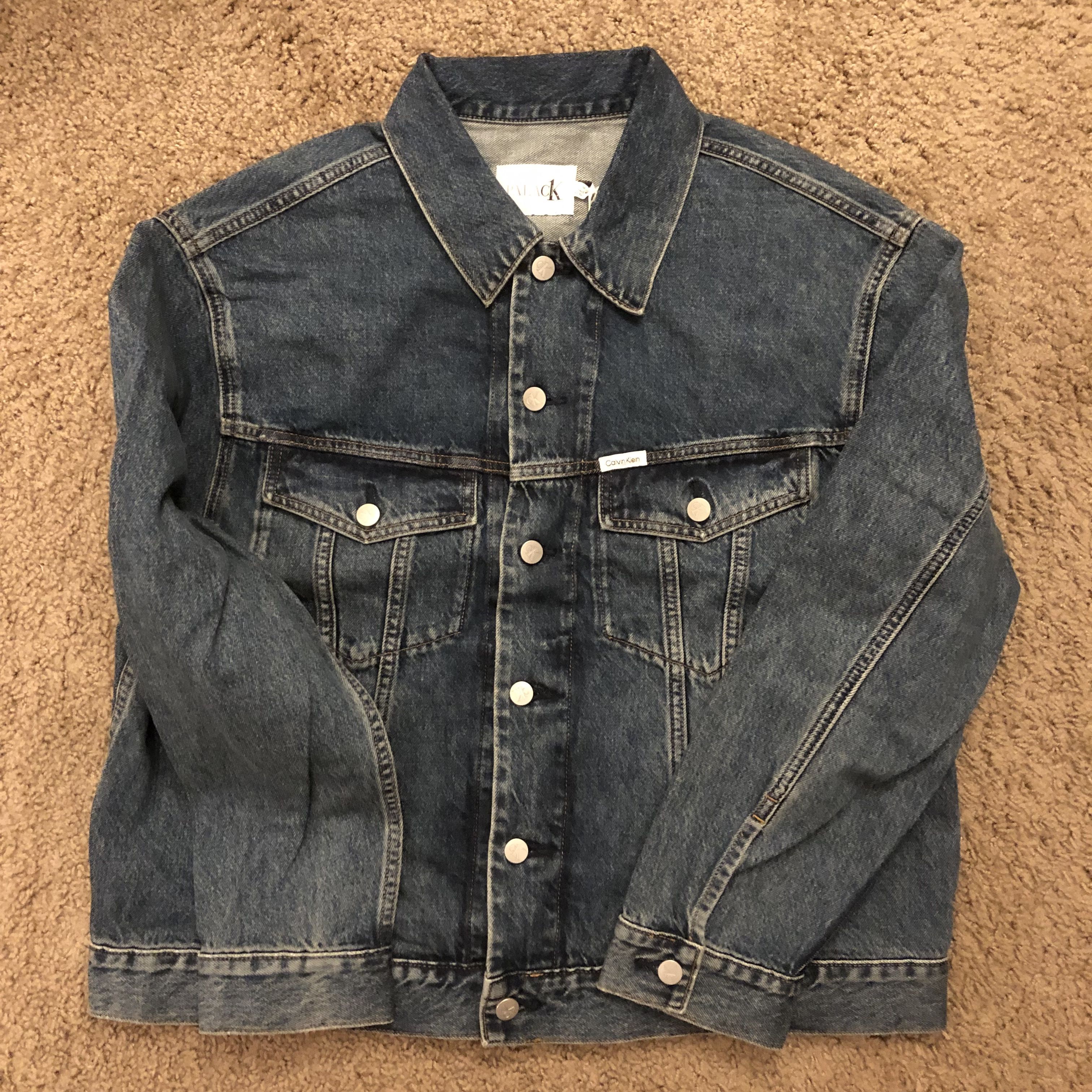 Calvin Klein × Palace Palace CK1 Relaxed Trucker Denim Jacket Indigo |  Grailed