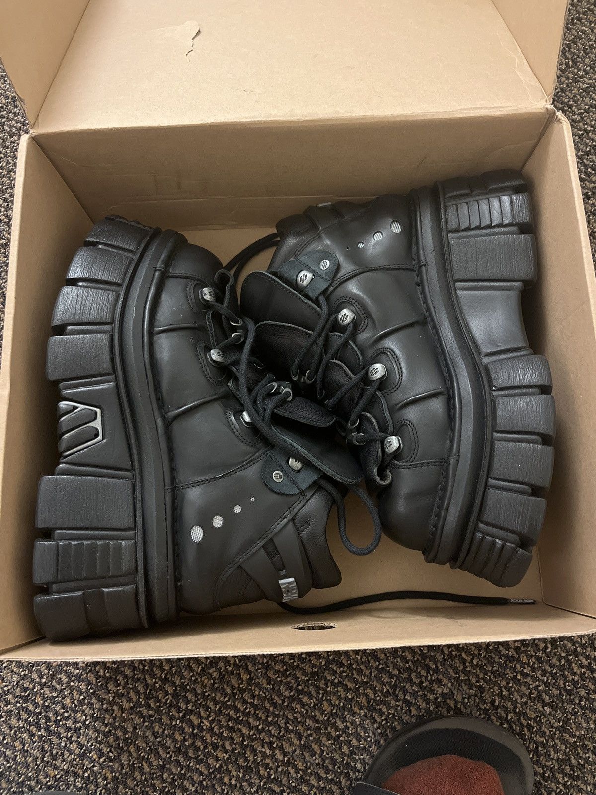 Chaussures New Rock M106n-s52 Plateforme Noir - Taille 43 EU (mixte Adulte), Neuves Avec Boîte
