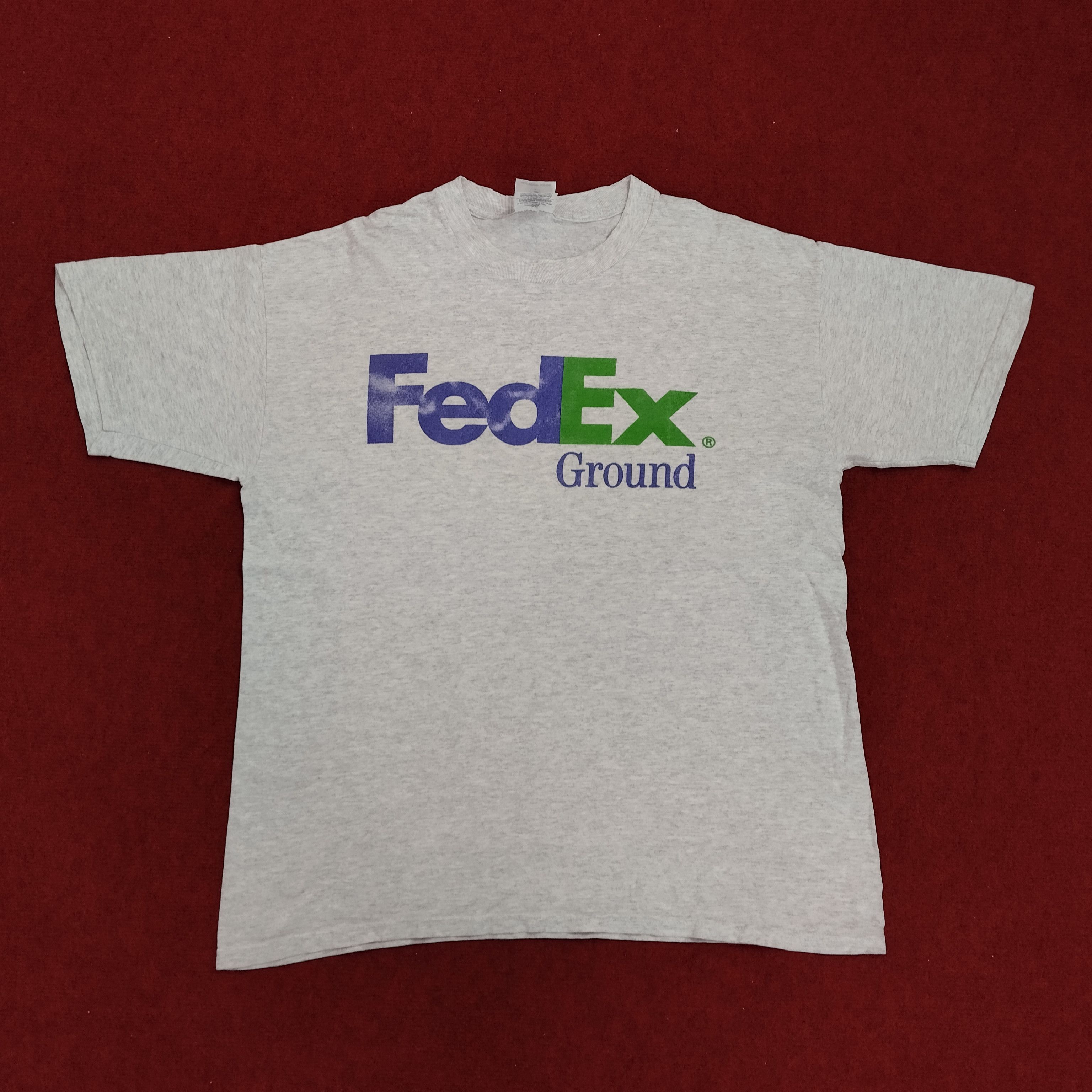 Jerzees × Vintage FedEx Ground American Streetwear Style Vintage Tshirt Size US XL / EU 56 / 4 - 1 Thumbnail