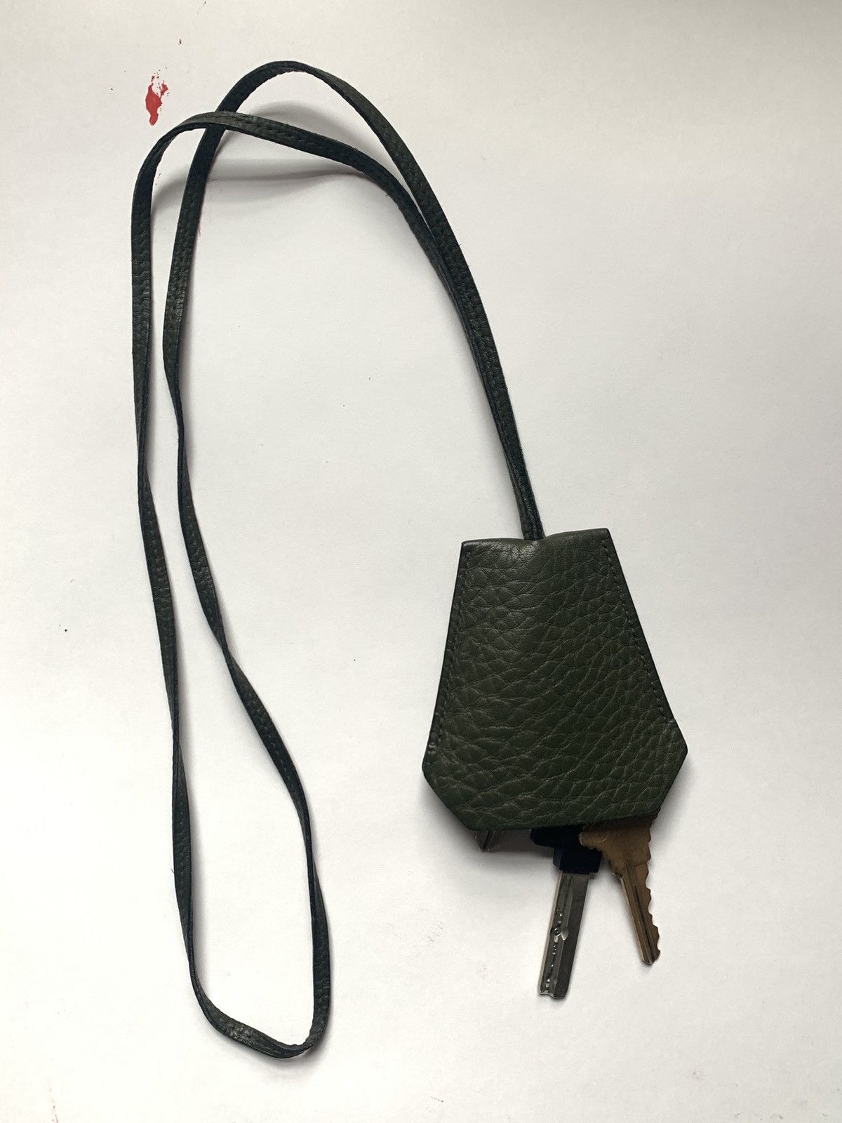 image of Hermes x Maison Margiela Margiela Hermès Key Holder Necklace in Green, Men's