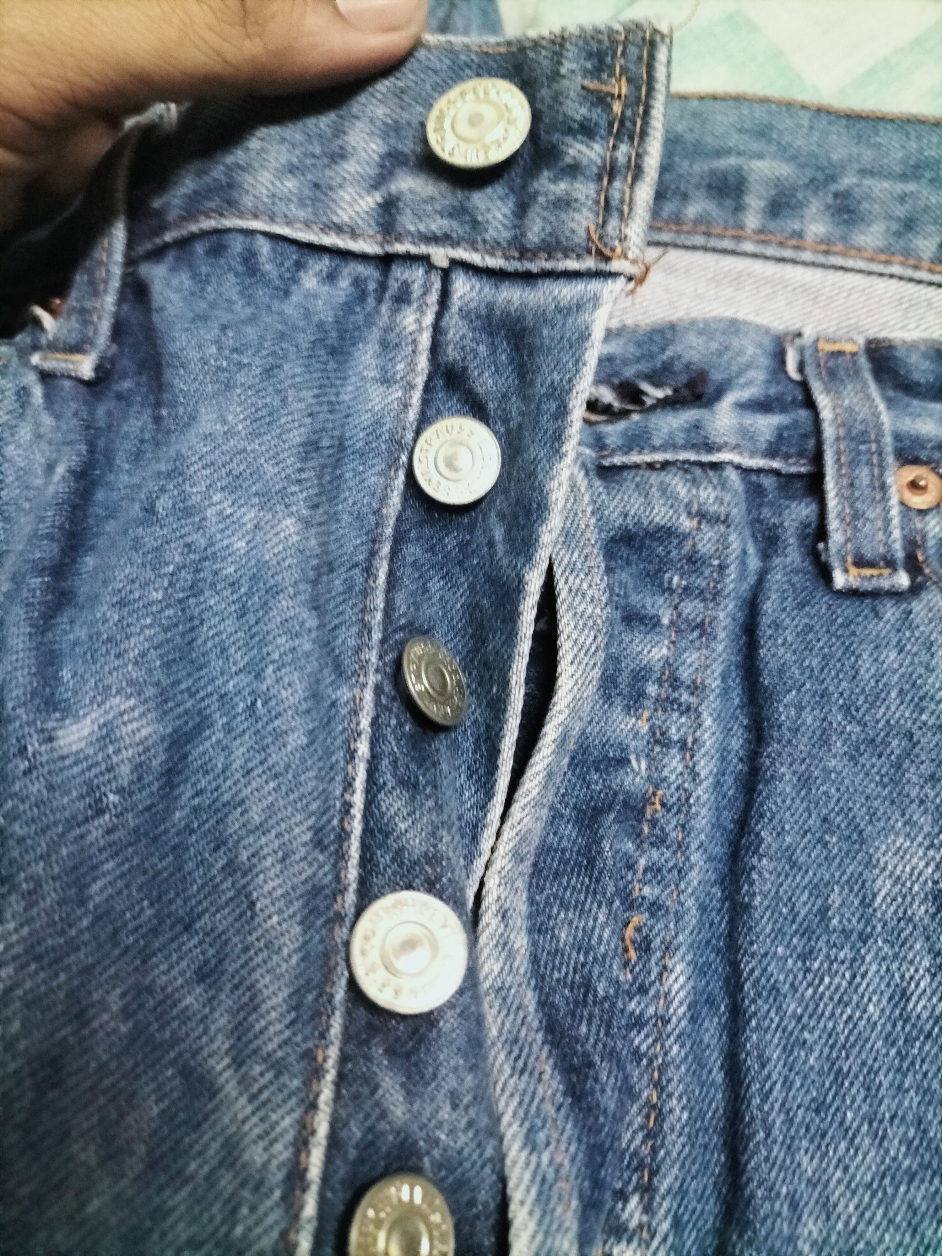 Levi's Vintage 80's levis 501 selvedge / redline Size US 32 / EU 48 - 15 Thumbnail