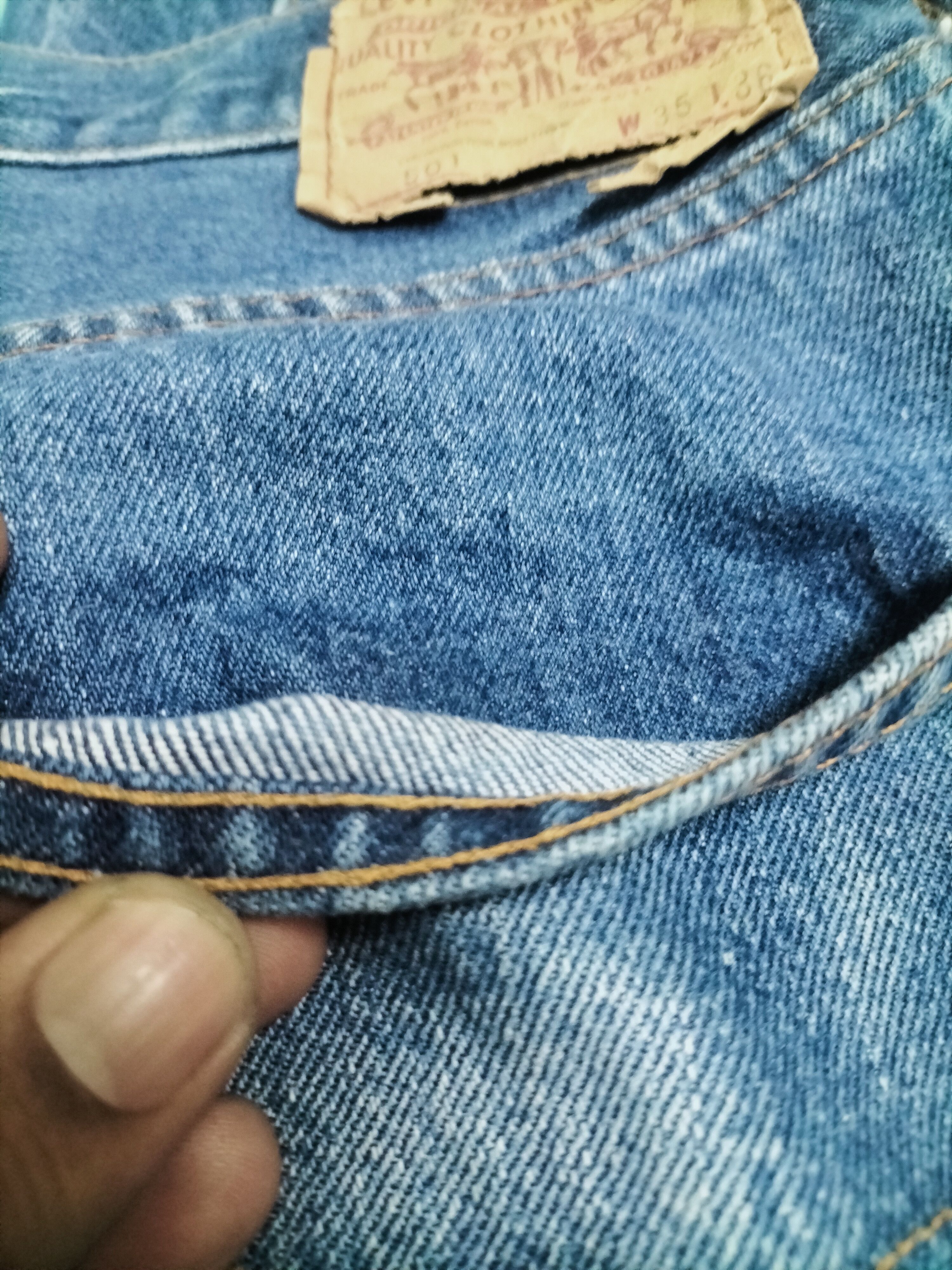 Levi's Vintage 80's levis 501 selvedge / redline Size US 32 / EU 48 - 16 Thumbnail