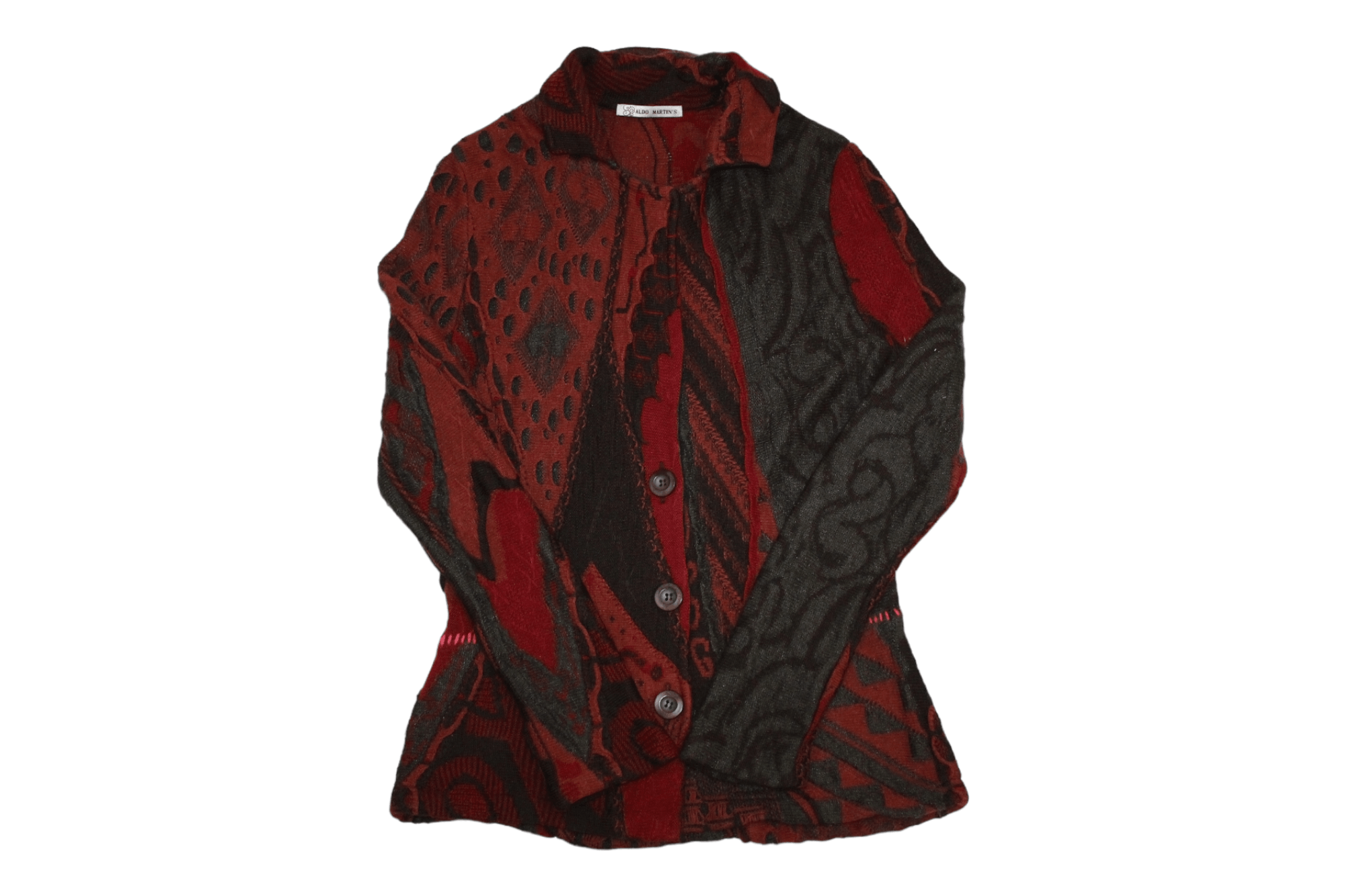 Coogi 🔥🔥 Aldo Martin's Chunky Knit Cardigan Jacket. Coogi style Size L / US 10 / IT 46 - 1 Thumbnail