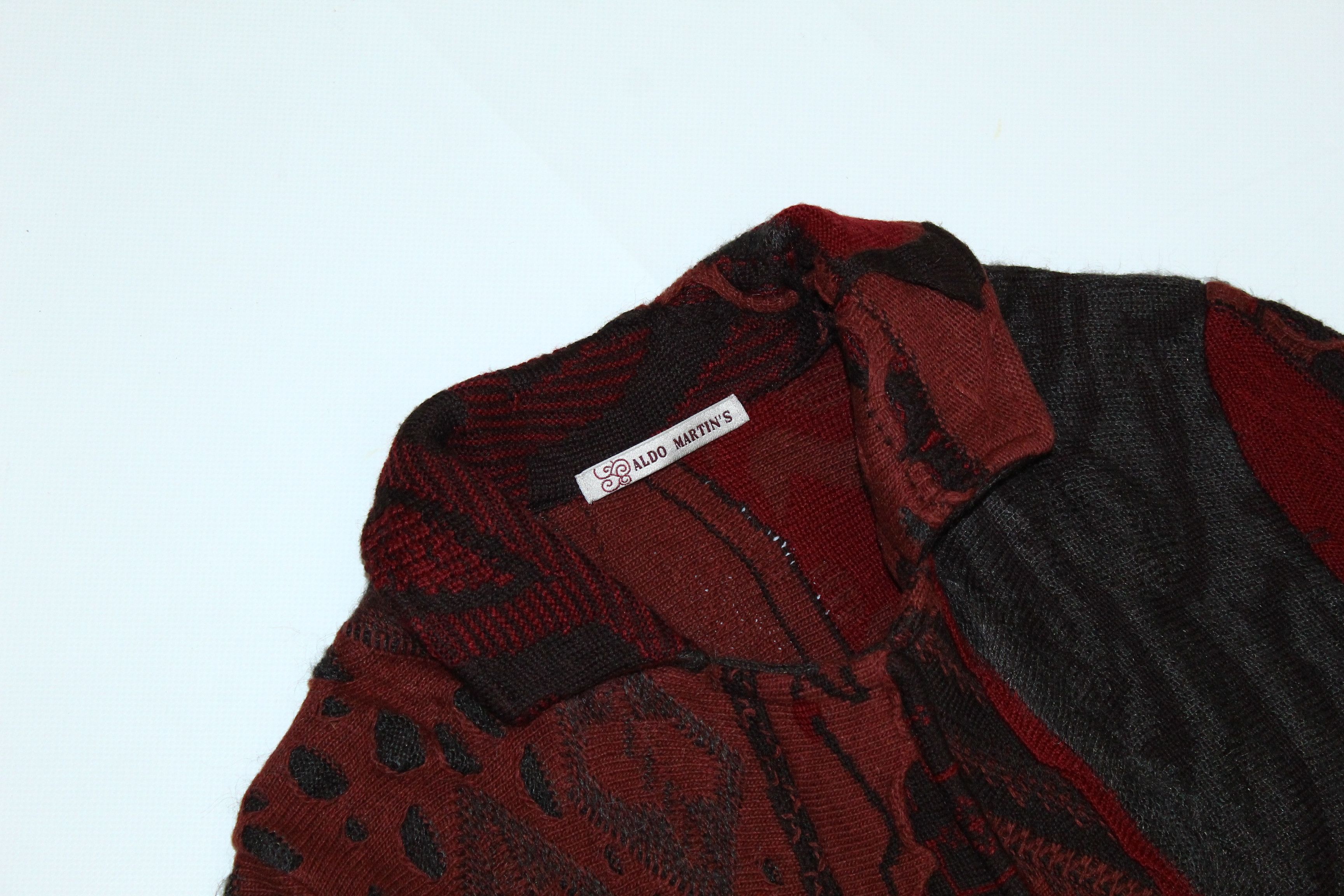 Coogi 🔥🔥 Aldo Martin's Chunky Knit Cardigan Jacket. Coogi style Size L / US 10 / IT 46 - 2 Thumbnail
