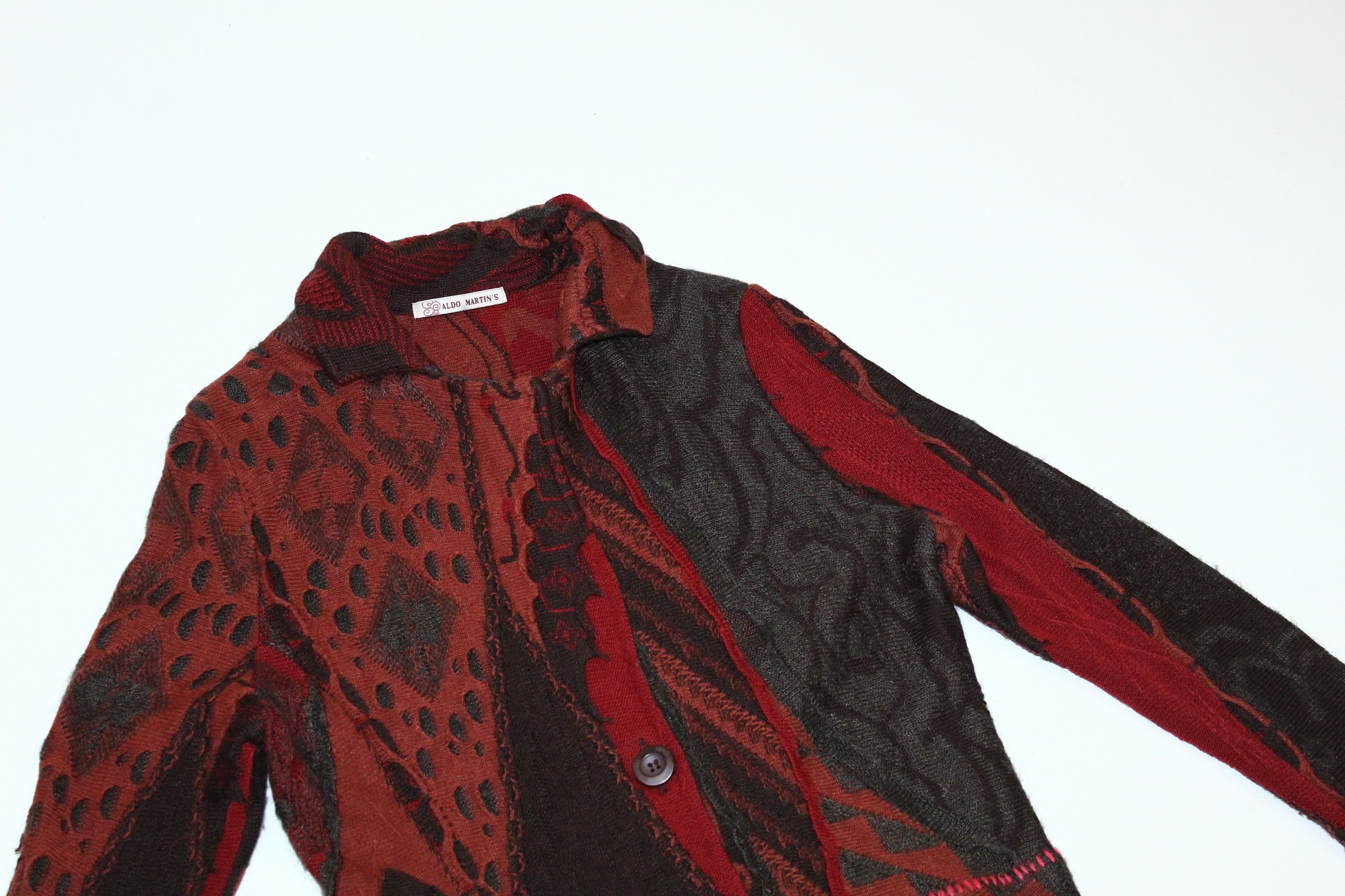 Coogi 🔥🔥 Aldo Martin's Chunky Knit Cardigan Jacket. Coogi style Size L / US 10 / IT 46 - 5 Thumbnail