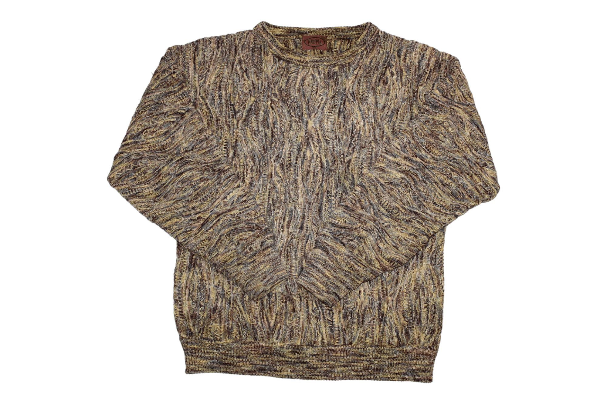 Japanese Brand VTG🔥KNITPIA Coloured Cable Chunky Knit Crew Cozy Sweater Size US M / EU 48-50 / 2 - 1 Thumbnail