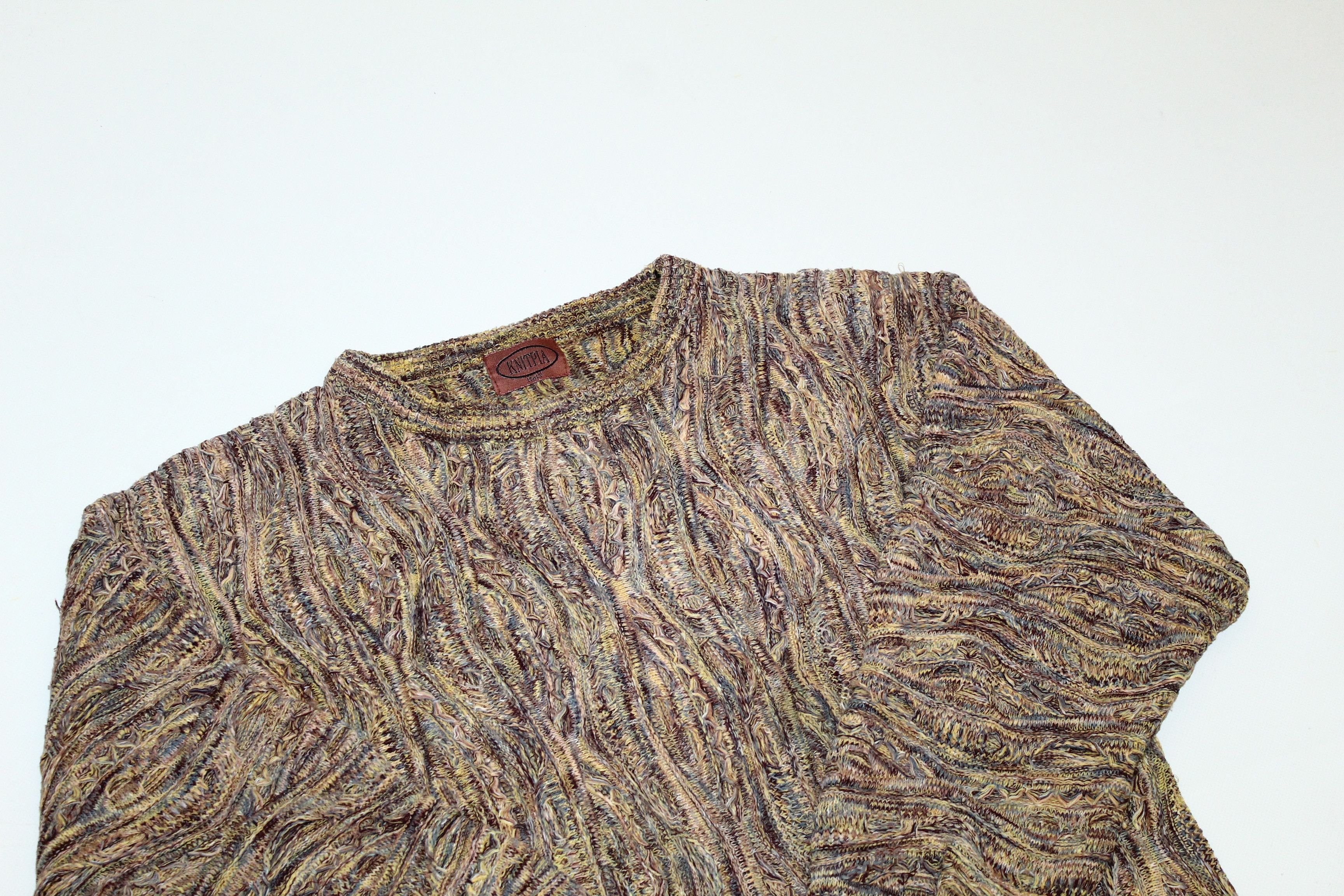 Japanese Brand VTG🔥KNITPIA Coloured Cable Chunky Knit Crew Cozy Sweater Size US M / EU 48-50 / 2 - 3 Thumbnail