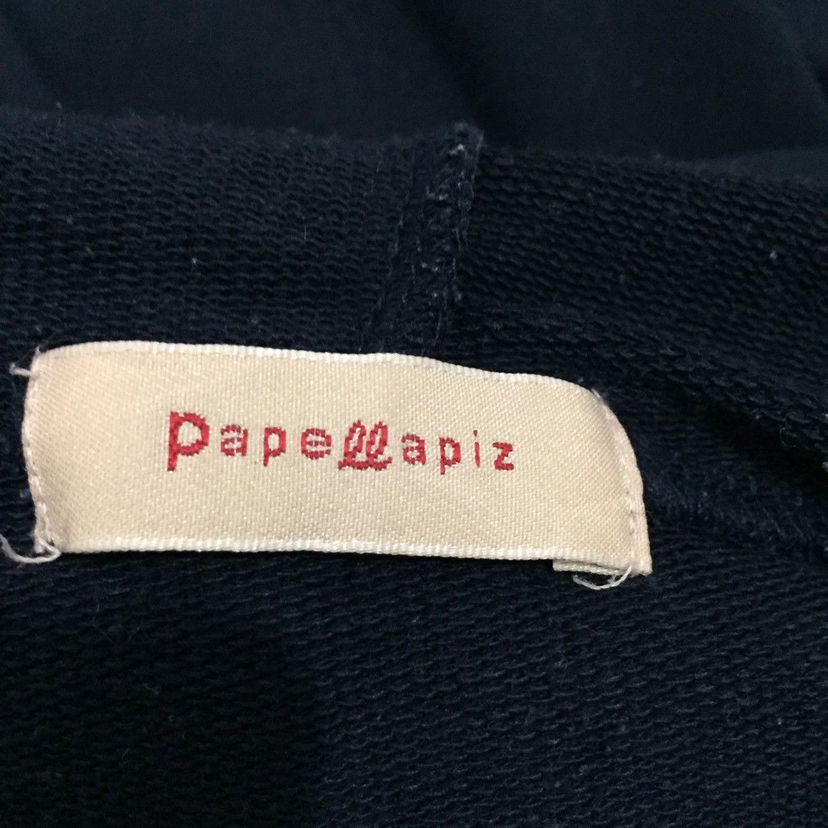 Japanese Brand PAPELLAPIS Hoodie spellout Big Logo size 160 / S Size US S / EU 44-46 / 1 - 7 Thumbnail