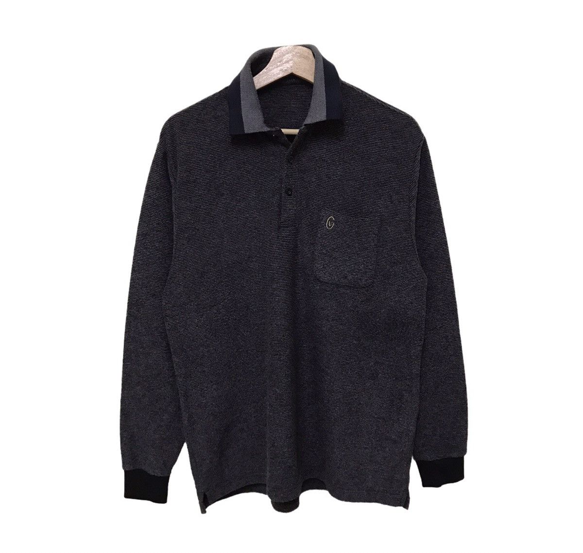 Gianni Valentino Vintage Gianni Valentino Polo T Shirt Long Sleeve Size US L / EU 52-54 / 3 - 1 Thumbnail
