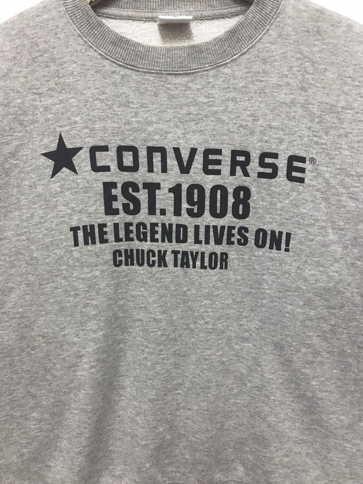Converse Converse The Lagend Chuck Taylor Sweatshirt Big Spellout Size US M / EU 48-50 / 2 - 2 Thumbnail