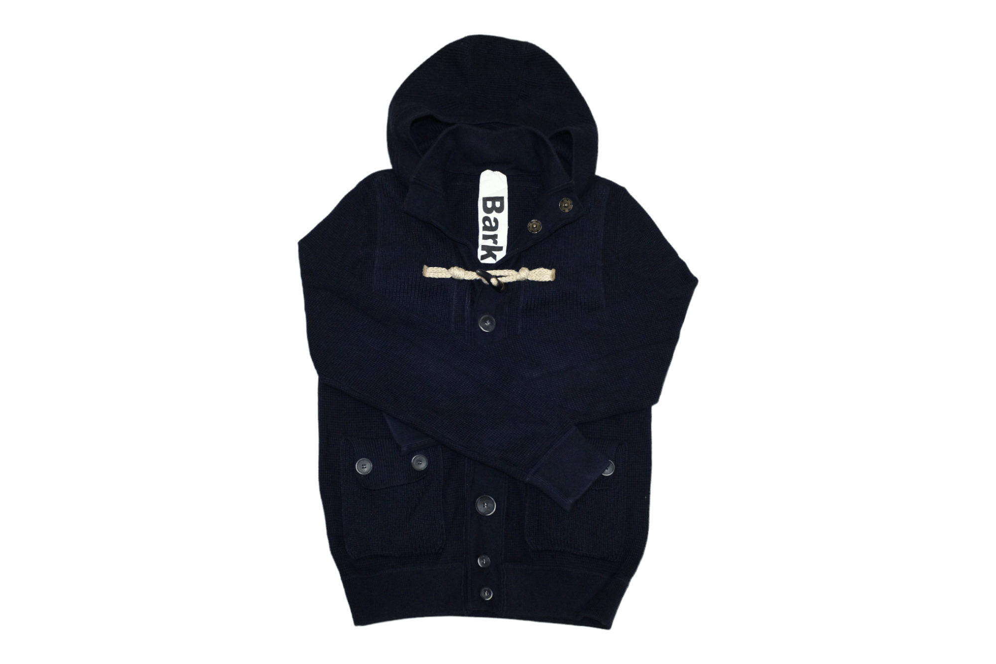 Bark RARE 🔥 BARK Marine Hooded Heavyweight Cable Knit Jacket Size US S / EU 44-46 / 1 - 1 Thumbnail