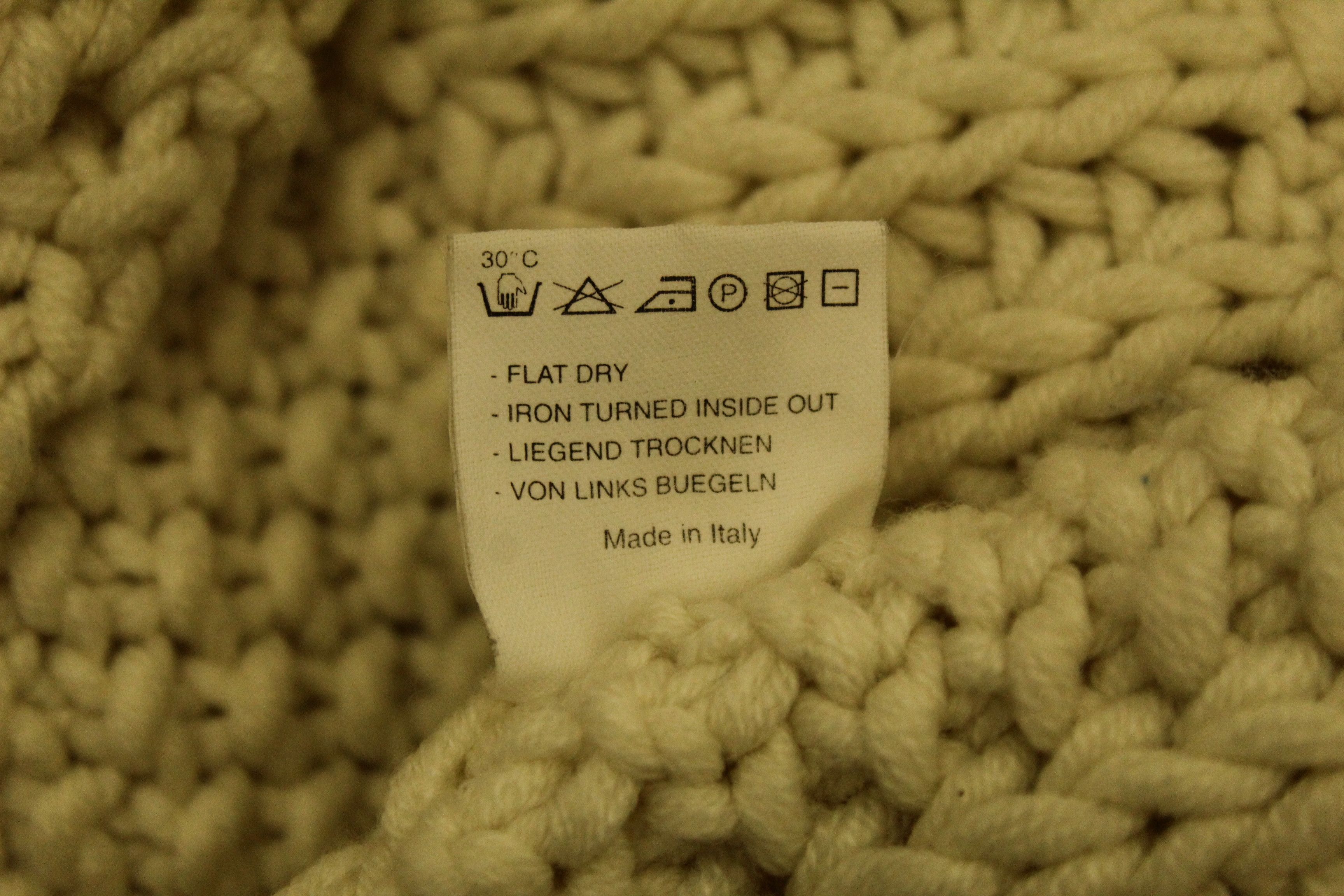 Vintage VTG Kathleen Madden Wool Blend Crochet Knit Cardigan Size XL / US 12-14 / IT 48-50 - 11 Thumbnail