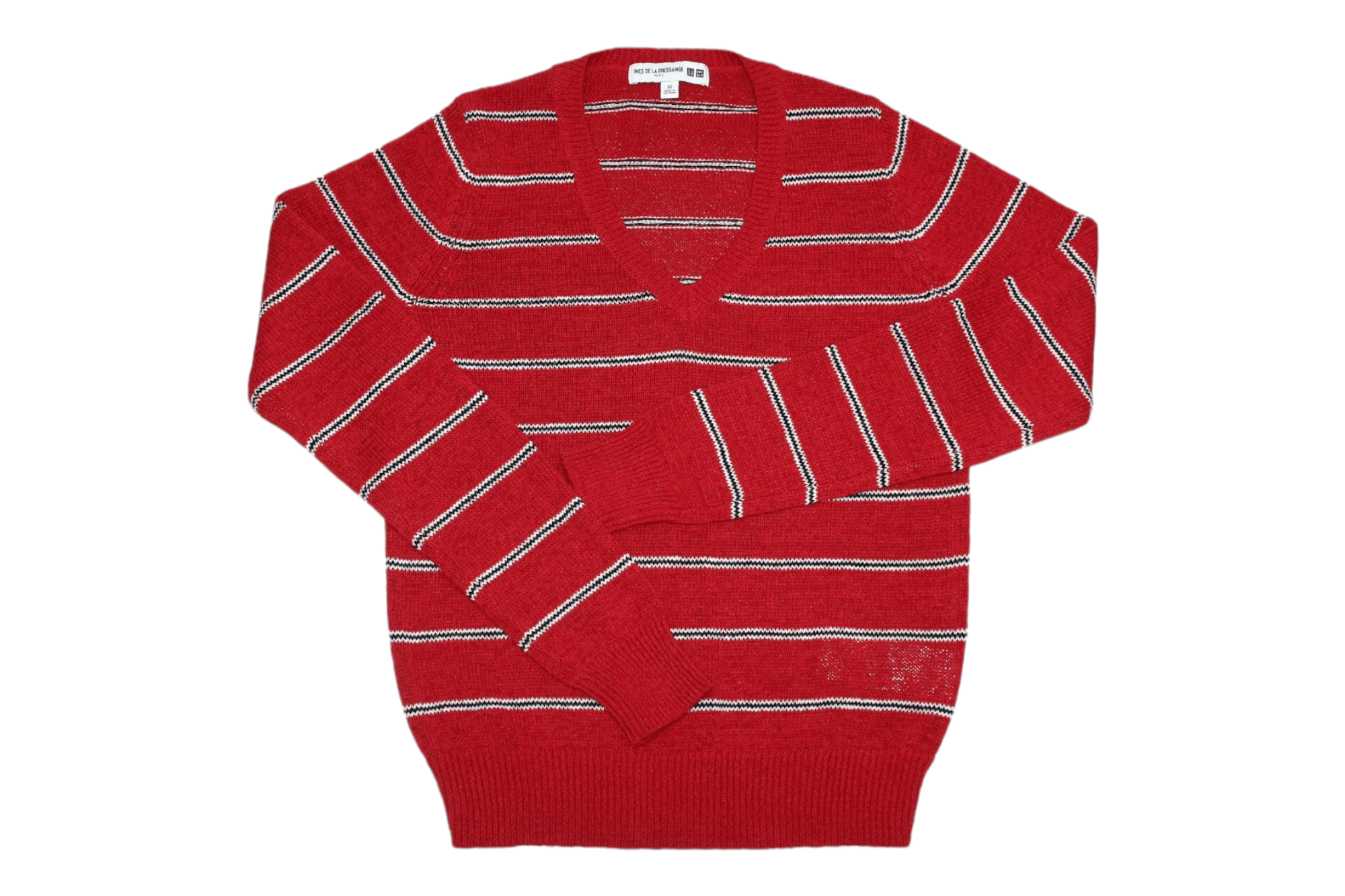 Lemaire × Uniqlo Uniqlo x Ines De La Fressange V-neck Ramie Crochet Jumper Size XS / US 0-2 / IT 36-38 - 1 Thumbnail