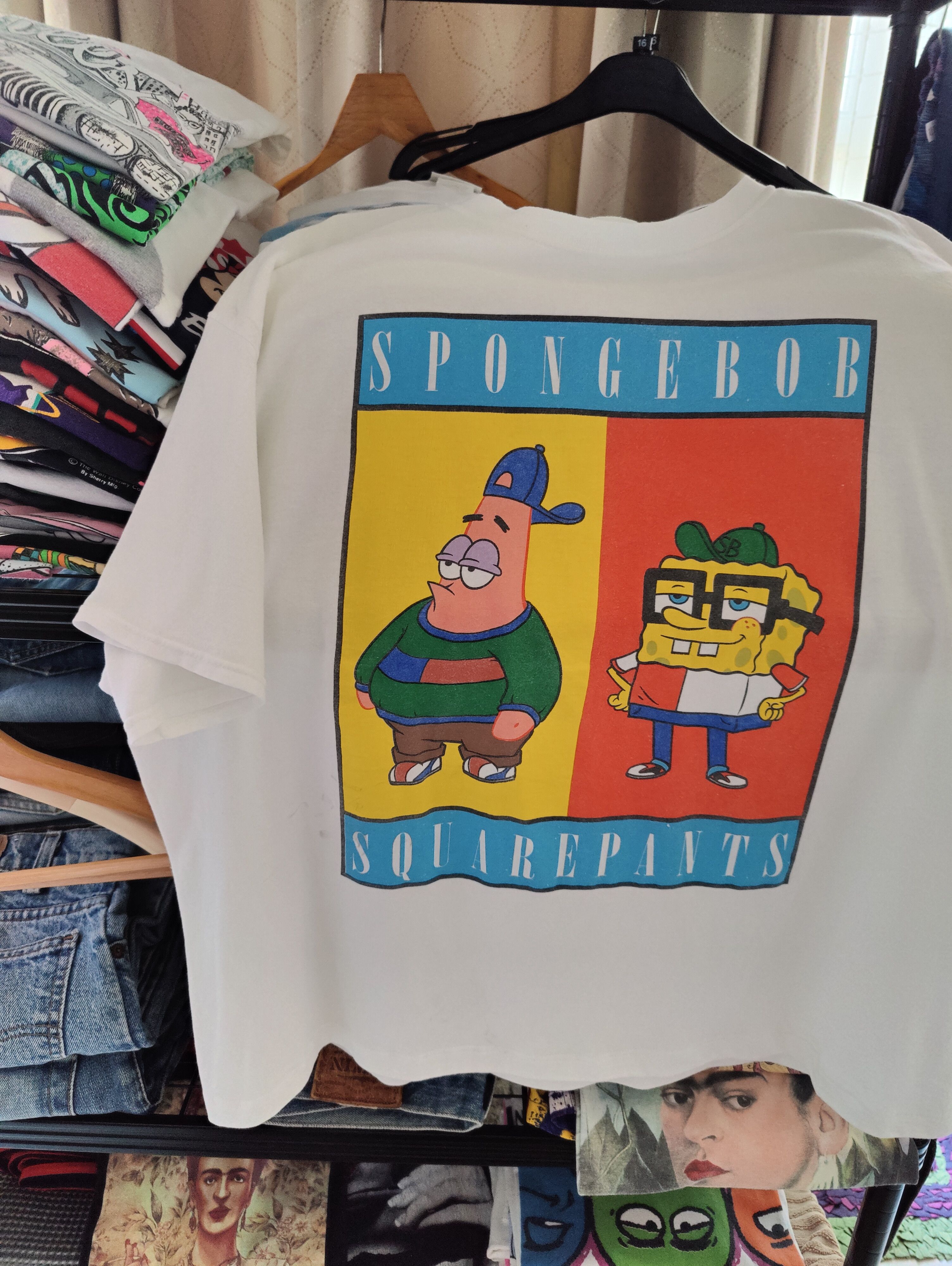 Nickelodeon × Vintage Sponge Bob - Square Pants 🧽🩳 TOMMY HILFIGER Parody Size US XL / EU 56 / 4 - 1 Thumbnail