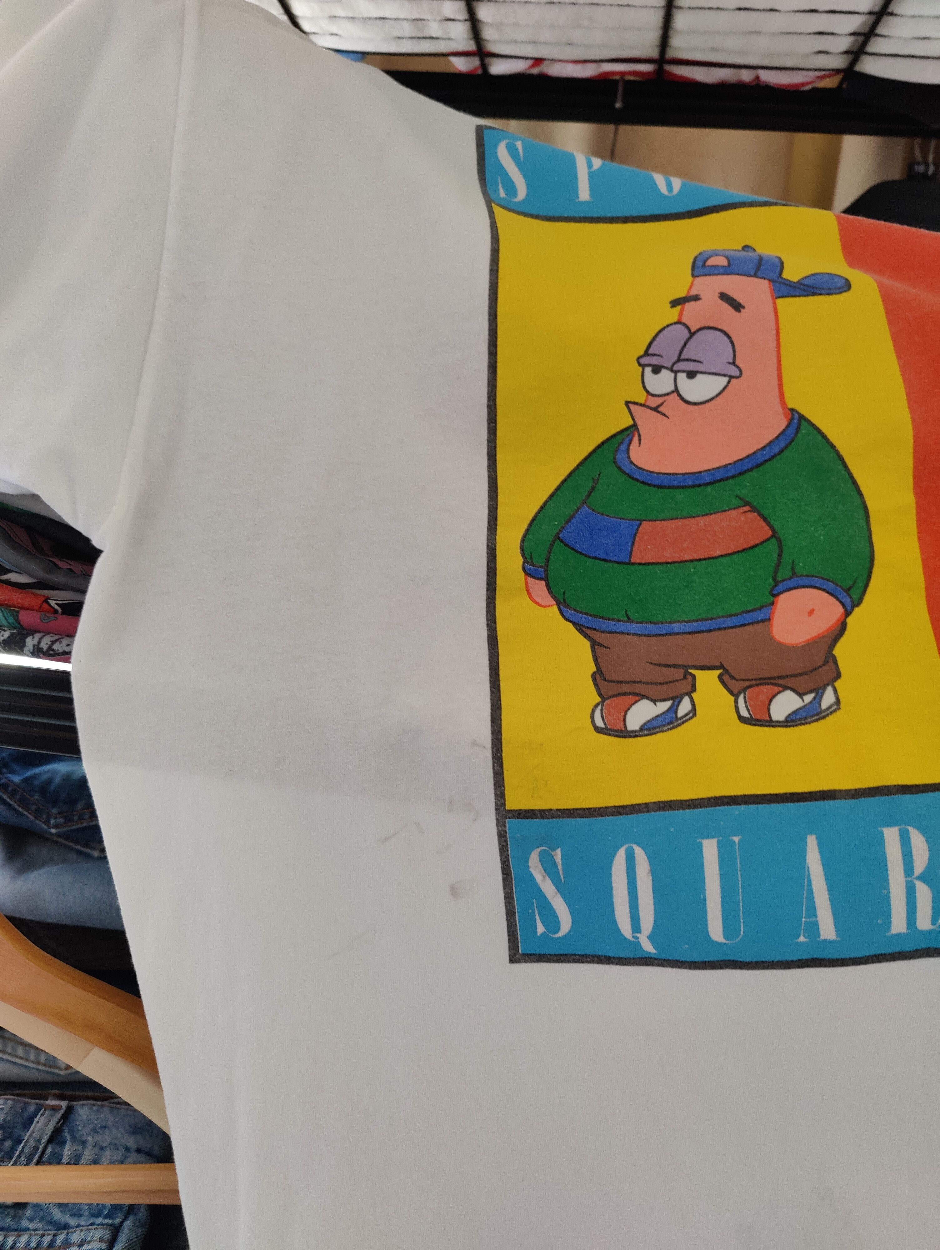 Nickelodeon × Vintage Sponge Bob - Square Pants 🧽🩳 TOMMY HILFIGER Parody Size US XL / EU 56 / 4 - 2 Thumbnail