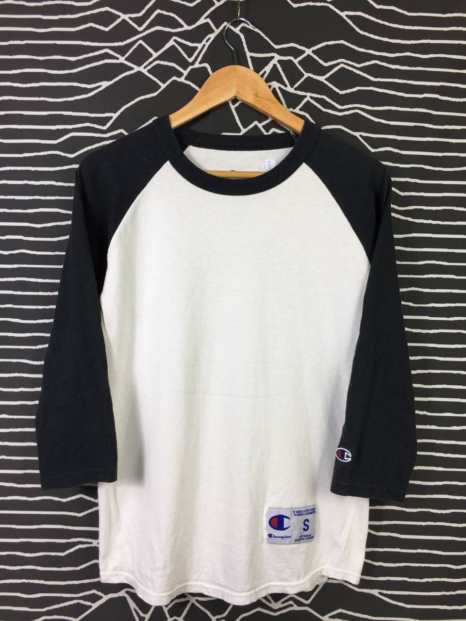 Champion Vtg Champion Plain Essential Raglan 3Q Tee Size US S / EU 44-46 / 1 - 2 Thumbnail