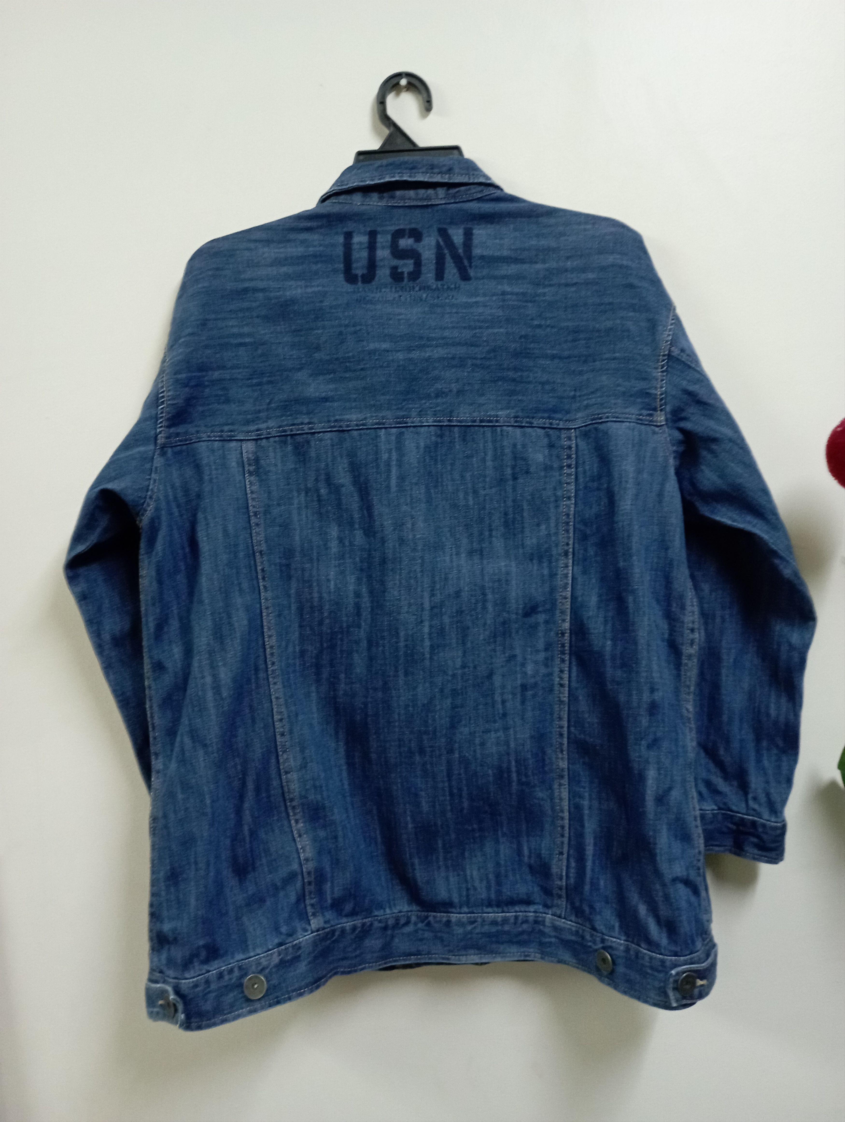 Avirex Vintage U.S. Navy Avirex Denim Trucker Jacket Size US XL / EU 56 / 4 - 3 Thumbnail