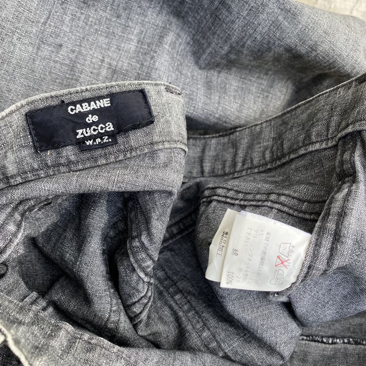 CABANE de ZUCCa Loose Denim Carpenter Size US 35 - 11 Thumbnail