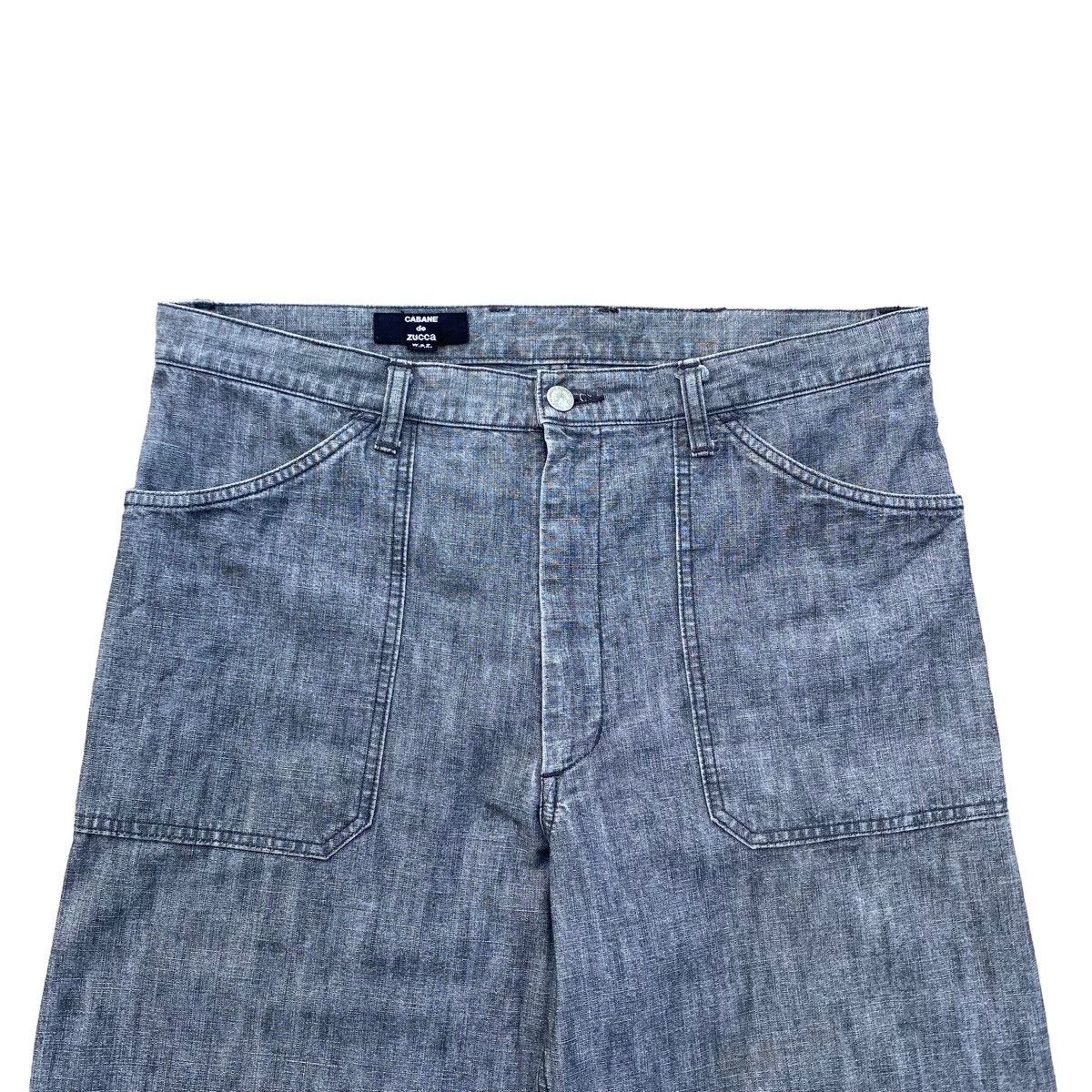 CABANE de ZUCCa Loose Denim Carpenter Size US 35 - 5 Thumbnail