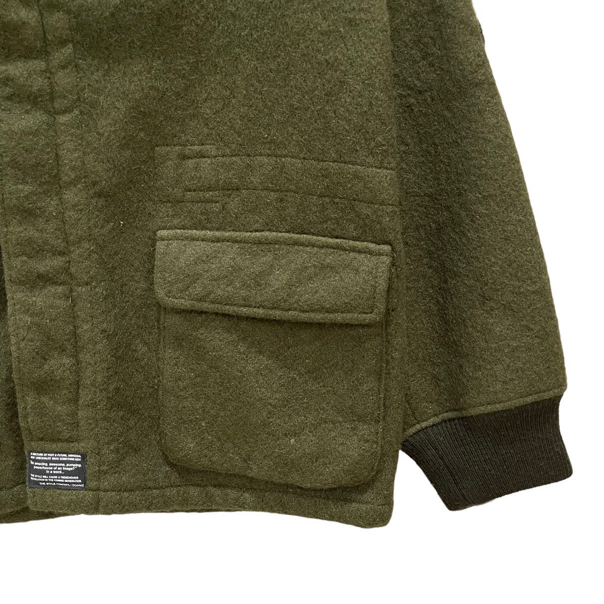 Japanese Brand 🔥Archive🔥DOARAT Bondage Cargo Wool Bomber Jacket Size US M / EU 48-50 / 2 - 6 Thumbnail