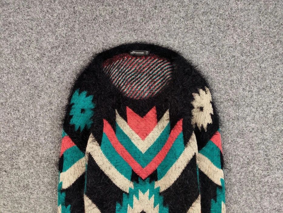 Japanese Brand Vintage 90's Japanese Pattern Mohair Style Crewneck Sweater Size US S / EU 44-46 / 1 - 3 Thumbnail