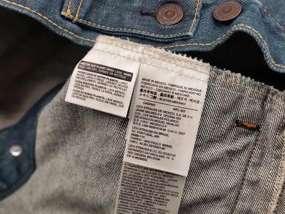 Levi's Vintgae Levis Dark Wash Denim Trucker Jean Jacket Button Up Size US M / EU 48-50 / 2 - 8 Thumbnail