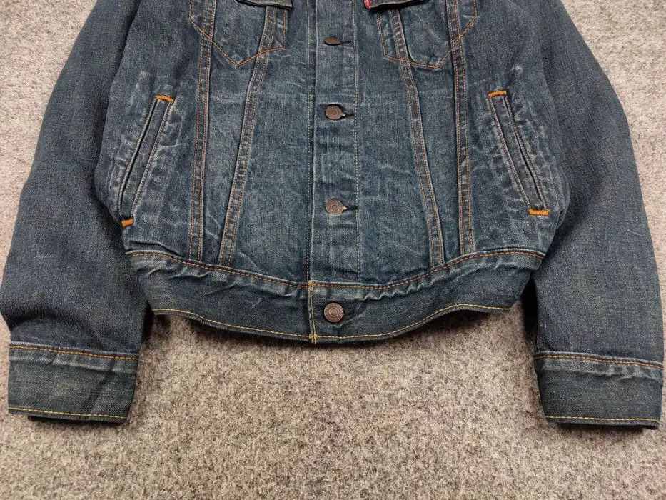 Levi's Vintgae Levis Dark Wash Denim Trucker Jean Jacket Button Up Size US M / EU 48-50 / 2 - 4 Thumbnail