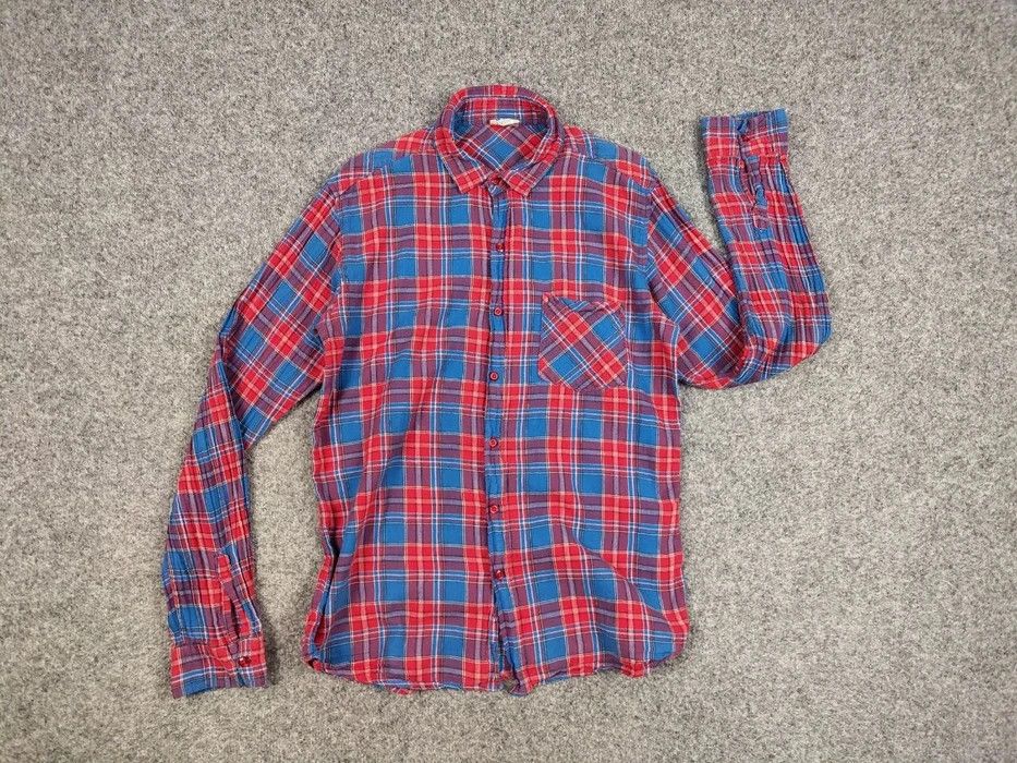 Flannel Vintage 90's Japanese Brand Browny Plaid Flannel Shirt Size US L / EU 52-54 / 3 - 5 Thumbnail