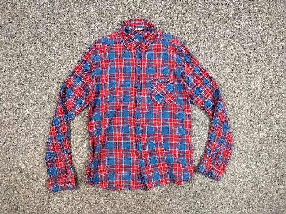 Flannel Vintage 90's Japanese Brand Browny Plaid Flannel Shirt Size US L / EU 52-54 / 3 - 6 Thumbnail