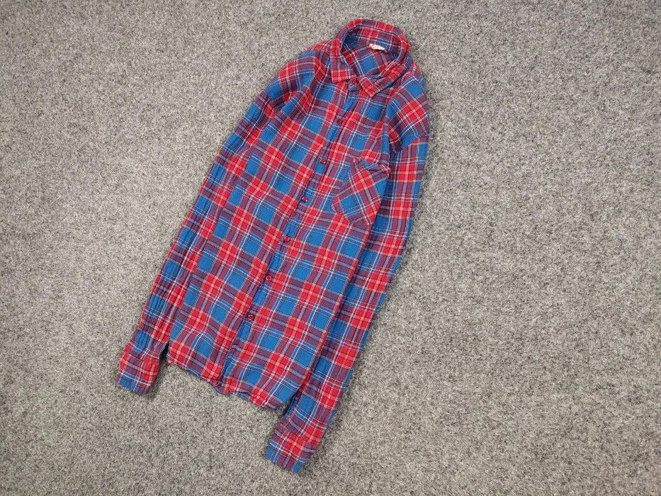 Flannel Vintage 90's Japanese Brand Browny Plaid Flannel Shirt Size US L / EU 52-54 / 3 - 2 Thumbnail