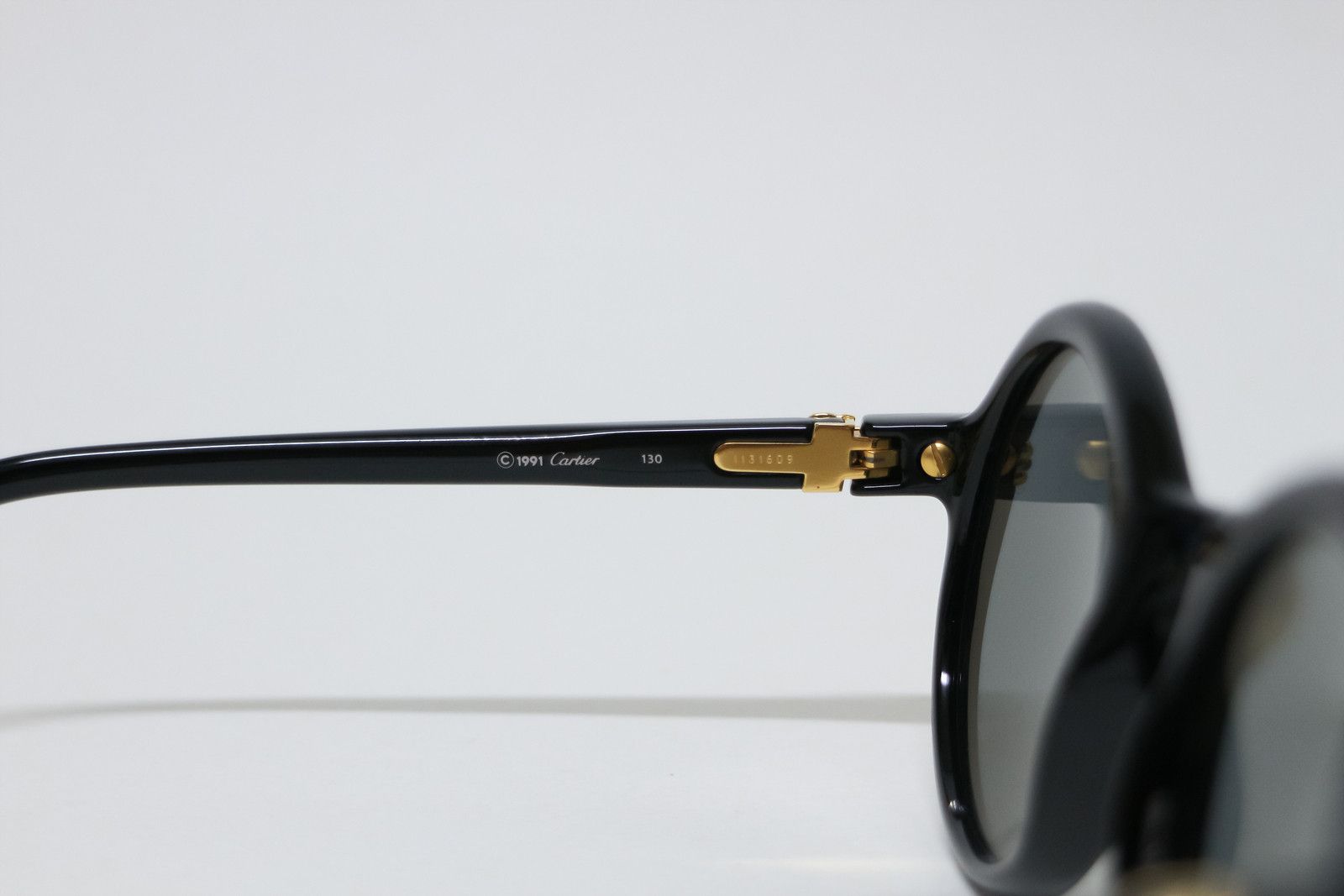 Cartier Cartier Cabriolet sunglasses Vintage Black Trinity Round Size ONE SIZE - 5 Thumbnail