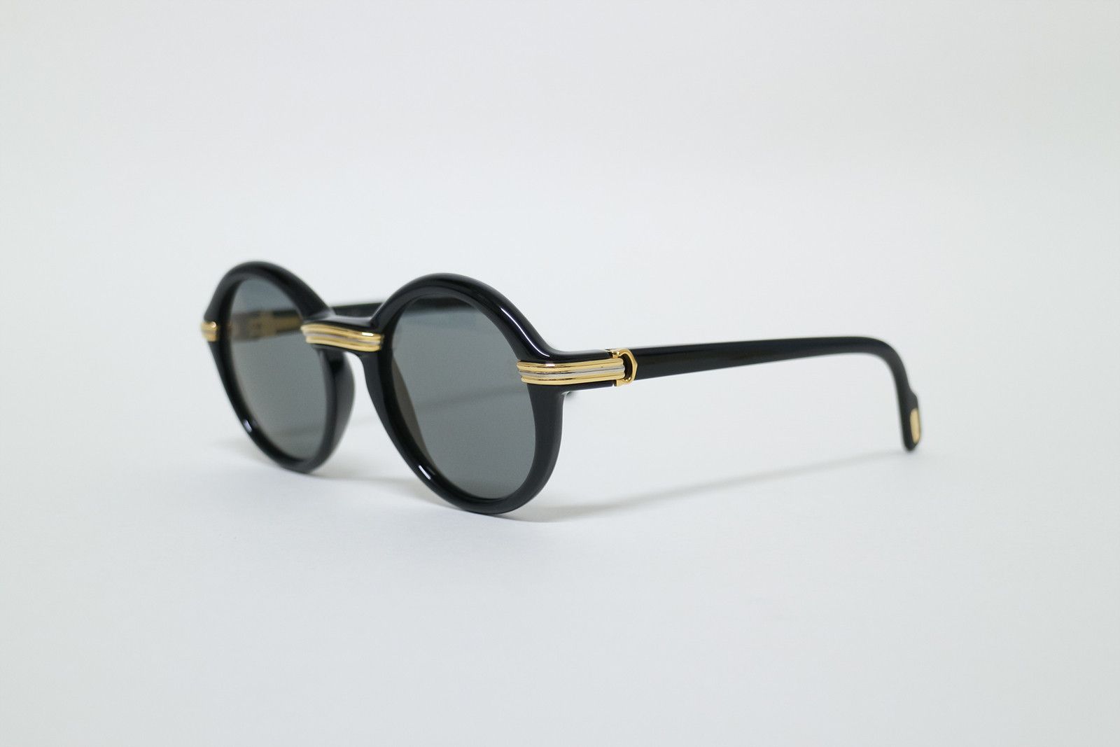 Cartier Cartier Cabriolet sunglasses Vintage Black Trinity Round Size ONE SIZE - 2 Thumbnail