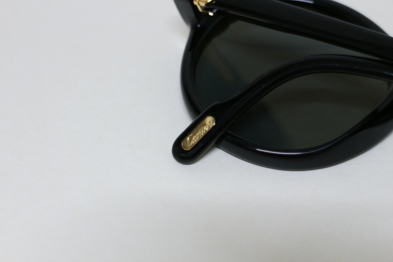 Cartier Cartier Cabriolet sunglasses Vintage Black Trinity Round Size ONE SIZE - 9 Thumbnail