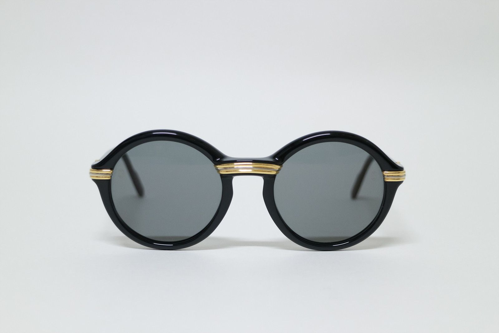 Cartier Cartier Cabriolet sunglasses Vintage Black Trinity Round Size ONE SIZE - 1 Thumbnail