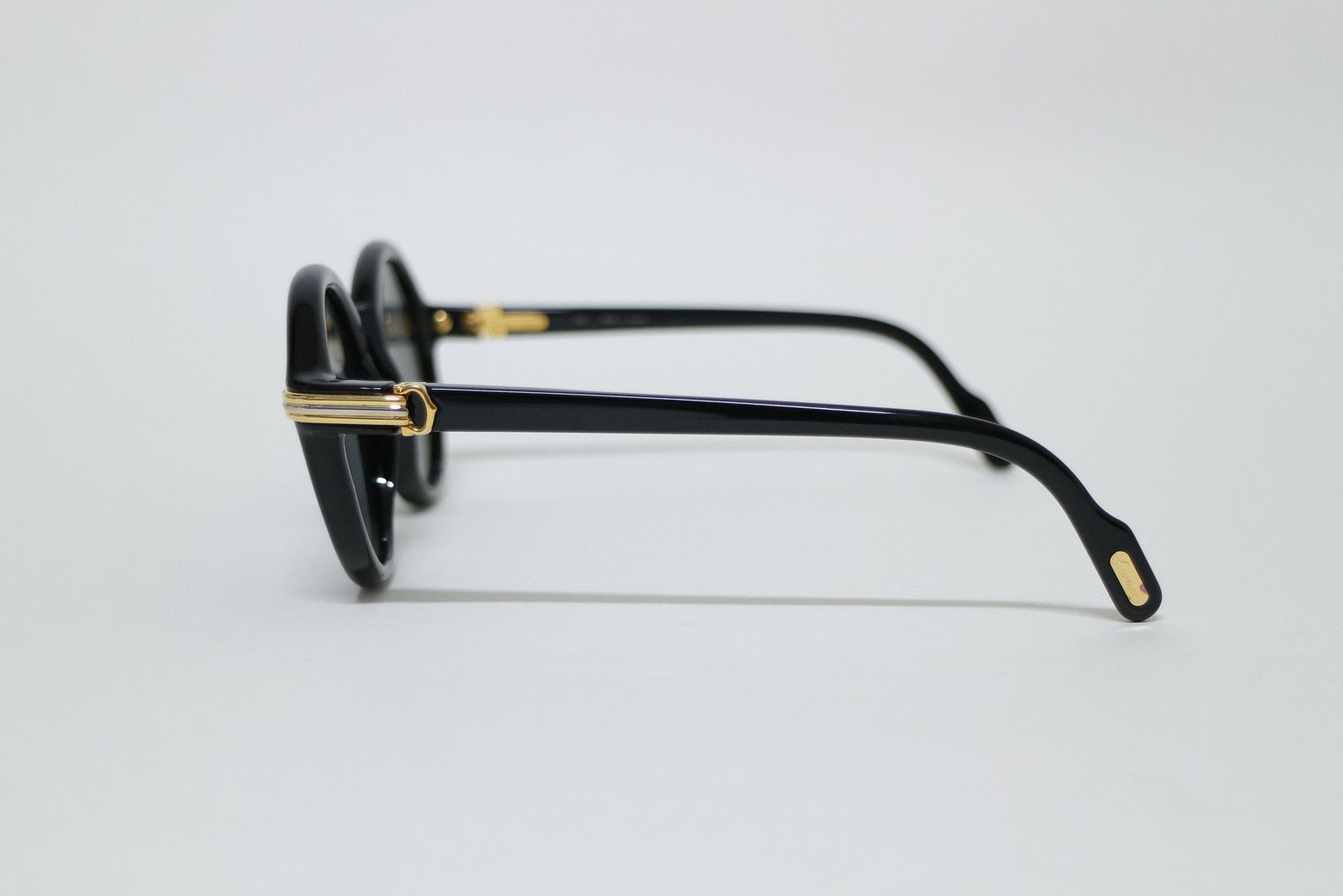 Cartier Cartier Cabriolet sunglasses Vintage Black Trinity Round Size ONE SIZE - 3 Thumbnail