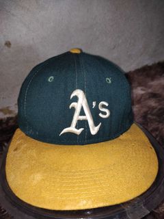 Rare Vintage Oakland Athletics A's Hat Elephant Snapback white 90's Baseball