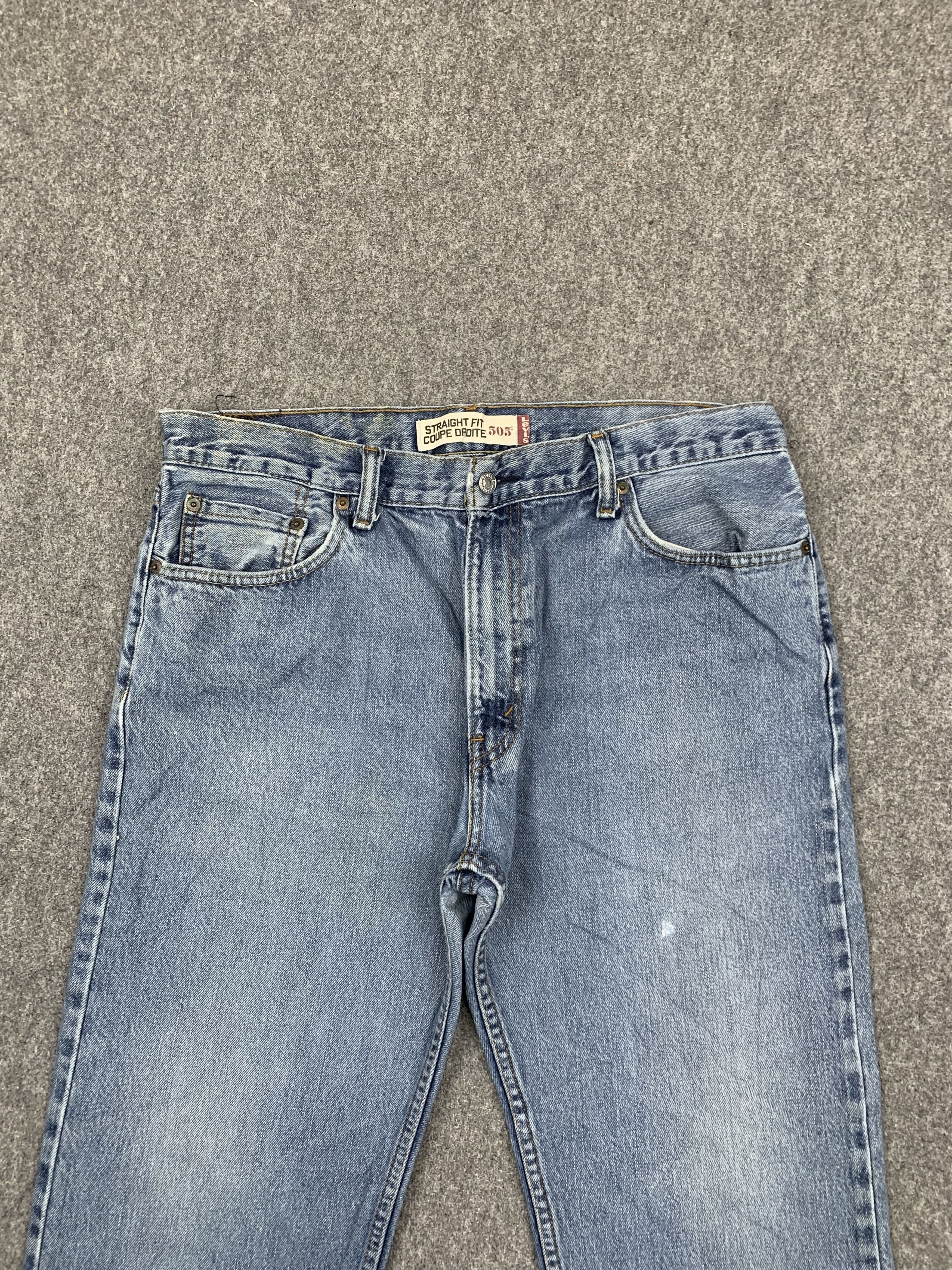 Levi's Vintage Levis 505 Faded Blue Jeans DP1705 Size US 36 / EU 52 - 2 Thumbnail