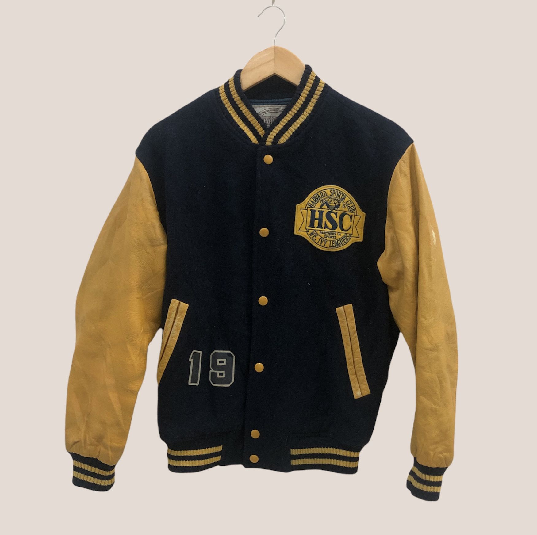 Vintage Harverd Varsity Jacket Size US L / EU 52-54 / 3 - 1 Thumbnail