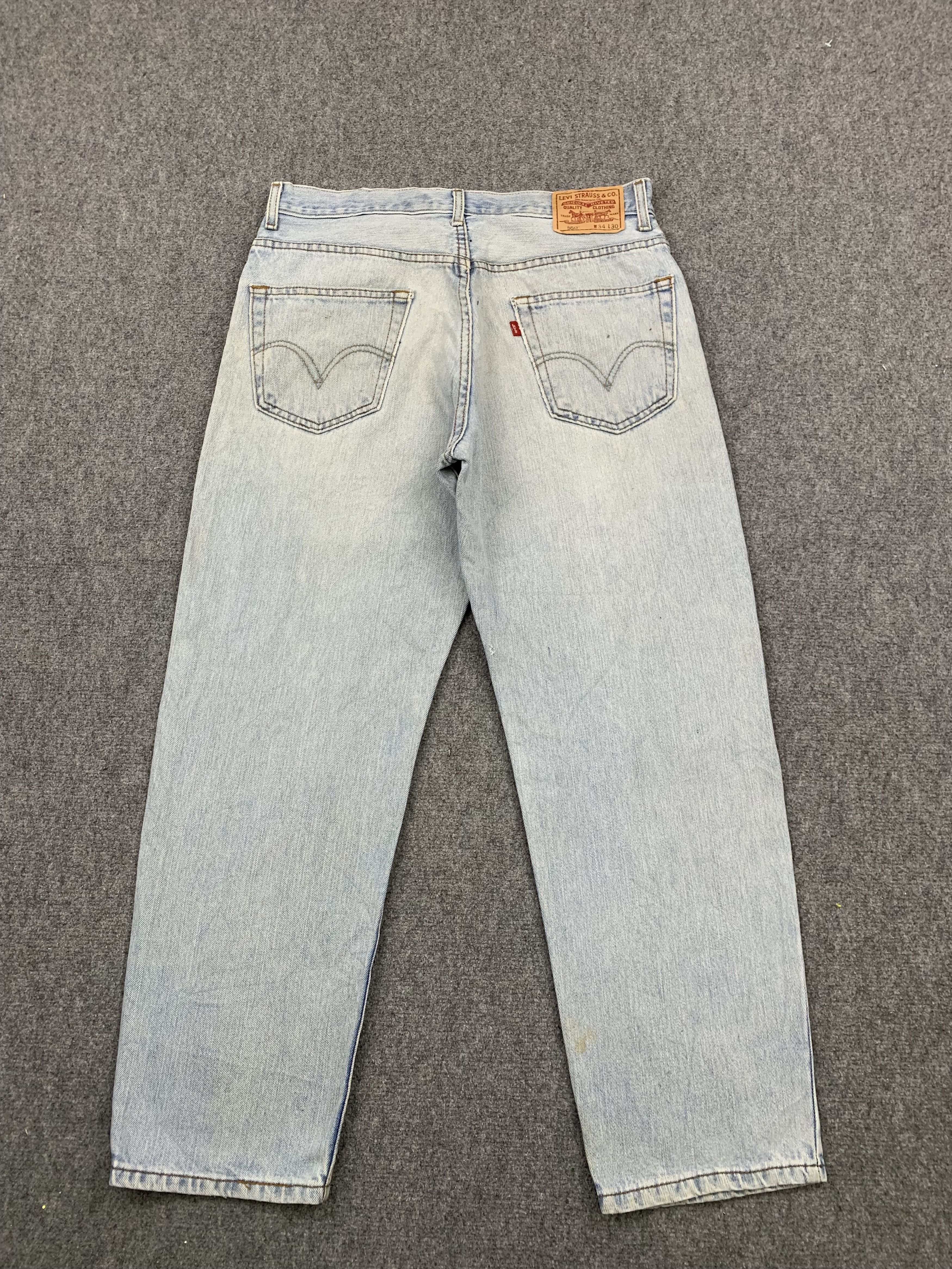 Levi's Vintage Levis 550 Light Wash Jeans DP1710 Size US 34 / EU 50 - 3 Thumbnail