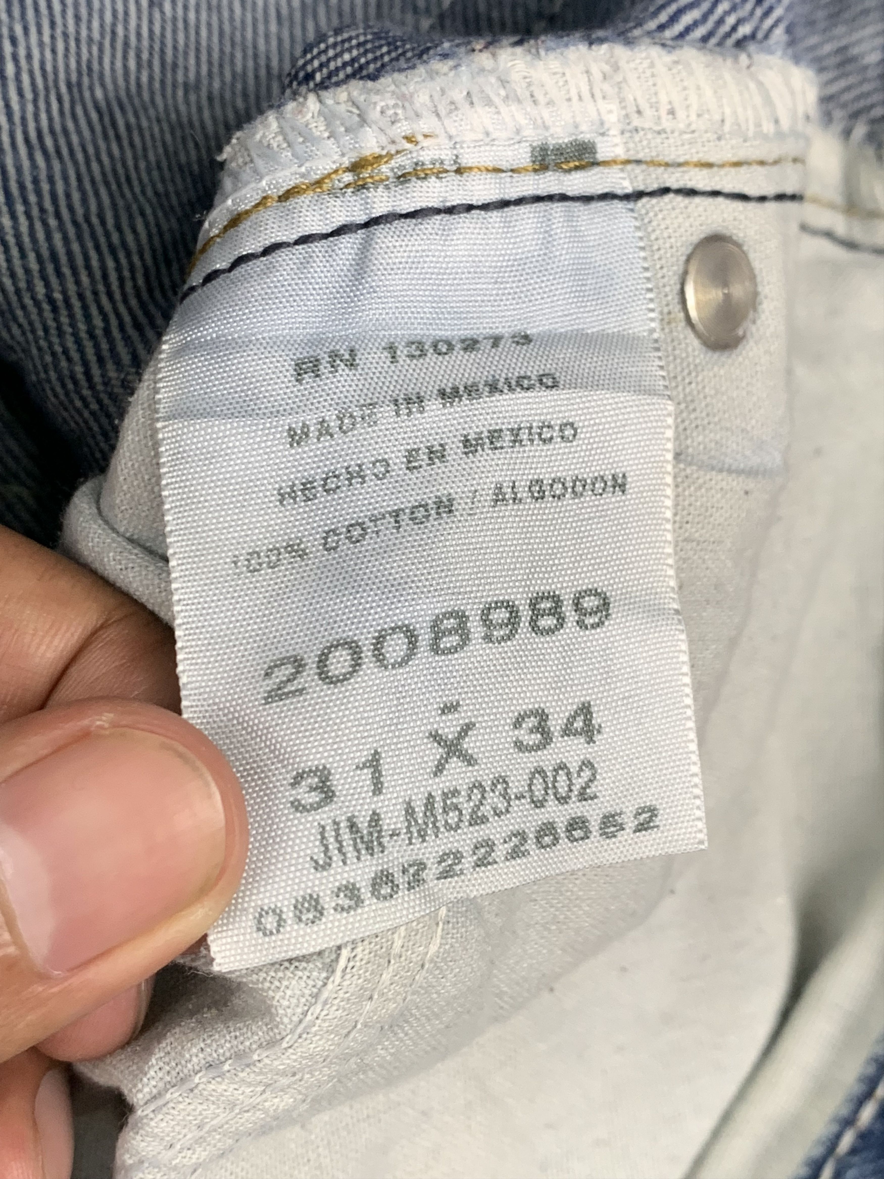 Lee × Vintage Vintage Lee Blue Denim Jeans DP1712 Size US 34 / EU 50 - 6 Thumbnail