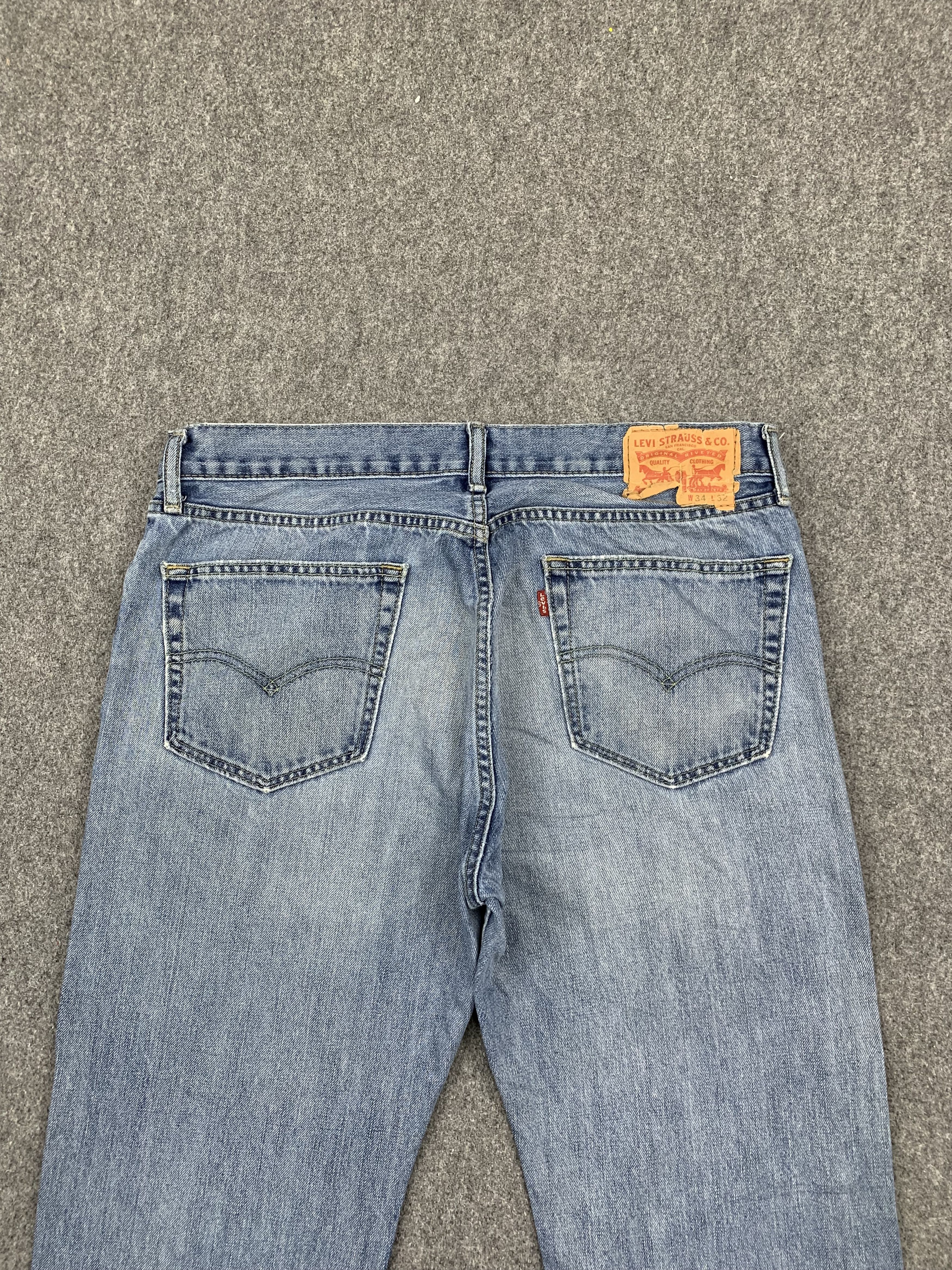 Levi's Vintage Levis 505 Light Wash Jeans DP1715 Size US 34 / EU 50 - 4 Thumbnail