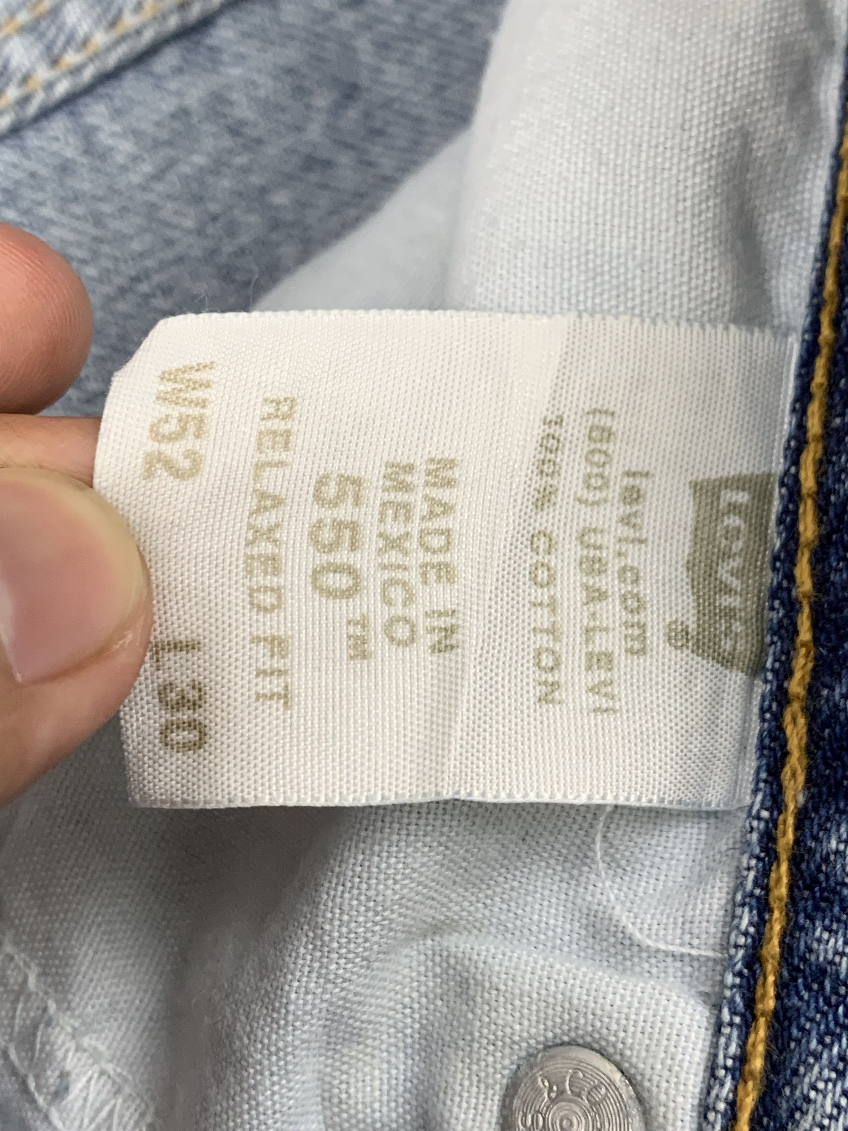 Levi's Vintage Levis 550 Light Blue Jeans DP1718 Size US 44 / EU 60 - 7 Thumbnail