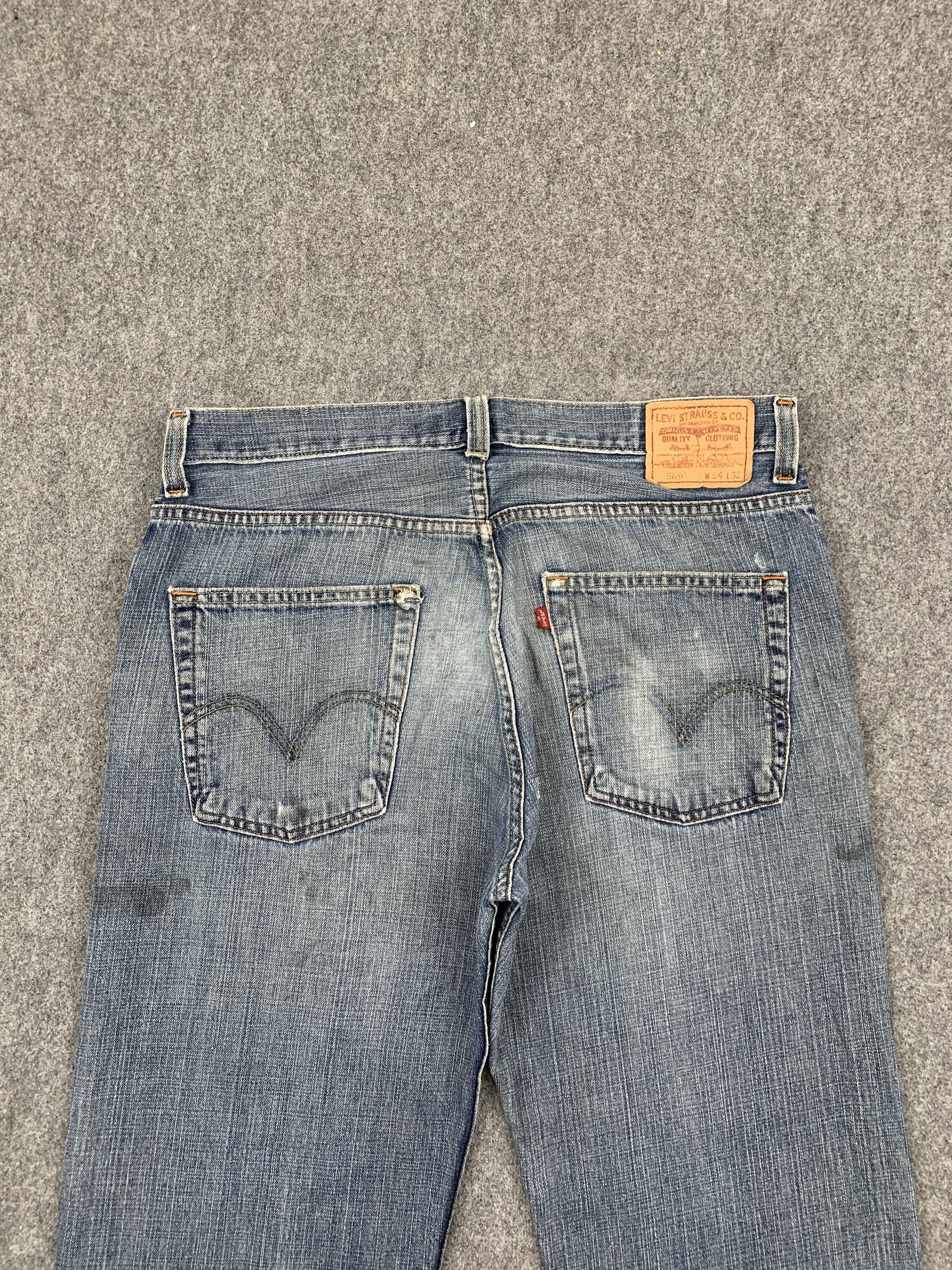 Levi's Vintage Levis 569 Faded Blue Jeans DP1719 Size US 36 / EU 52 - 4 Thumbnail